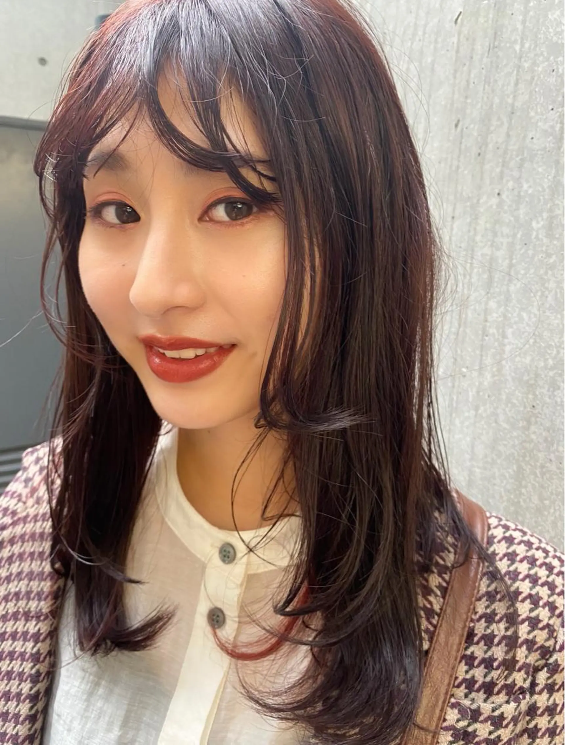 セミロング ヘアアレンジ 三浦 望のヘアスタイル