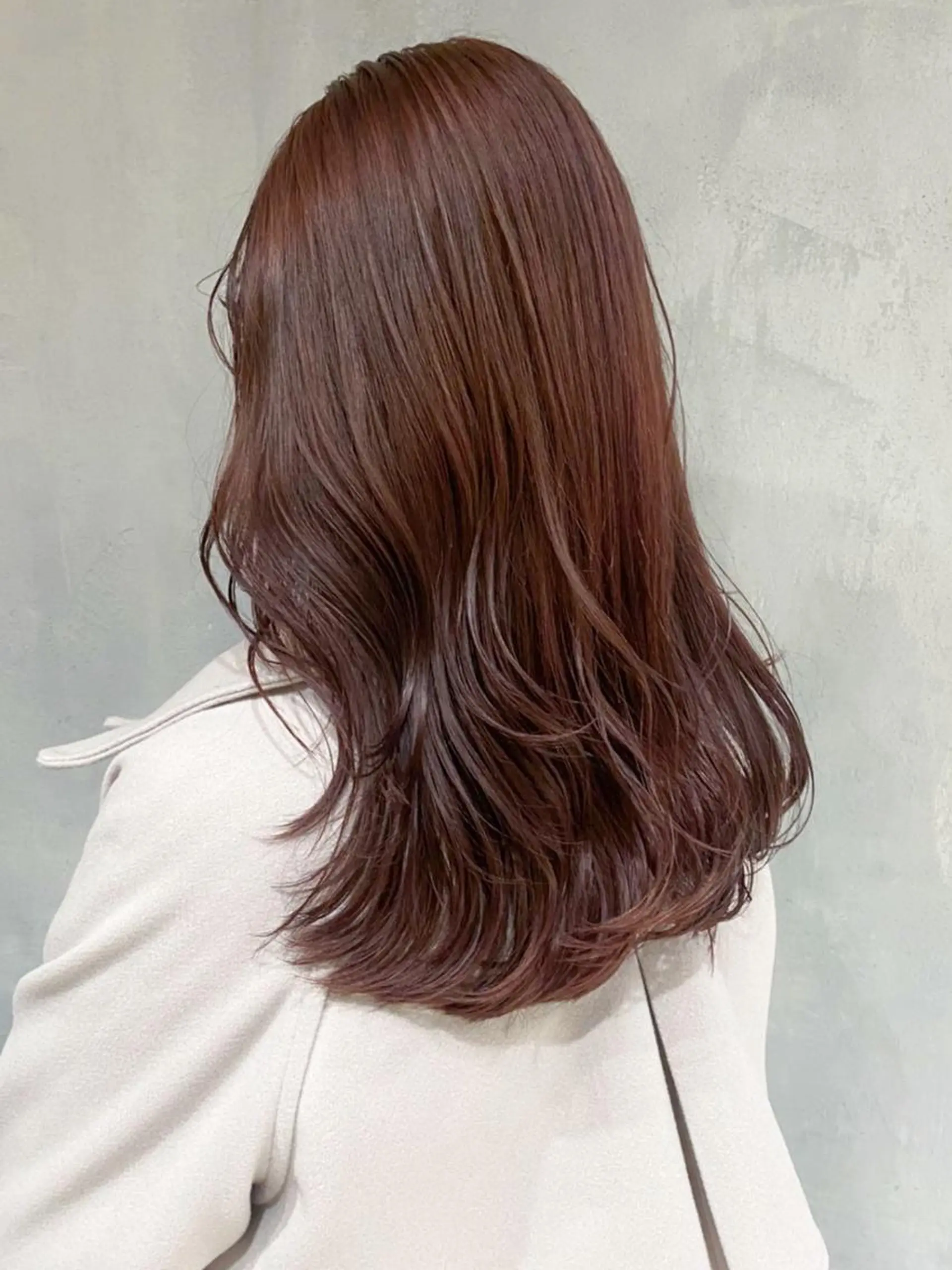 ミディアム カラー ブラウンカラー カット ヘアカラー トリートメント ITbyALBUM 八王子店のヘアスタイル