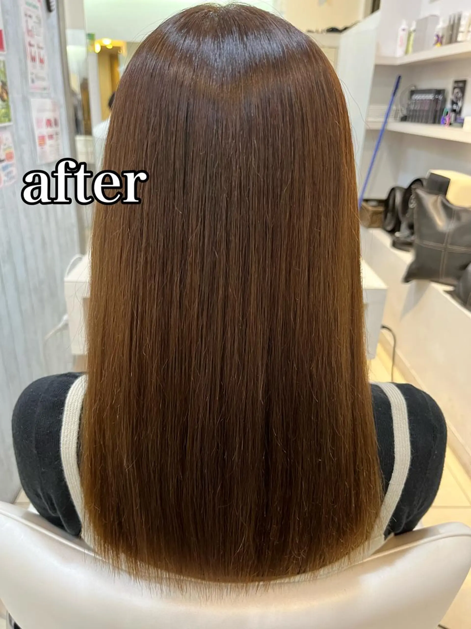 ミディアム パーマ 髪質改善 ストレートパーマ 【髪質改善】 美髪/久岡徹也のヘアスタイル