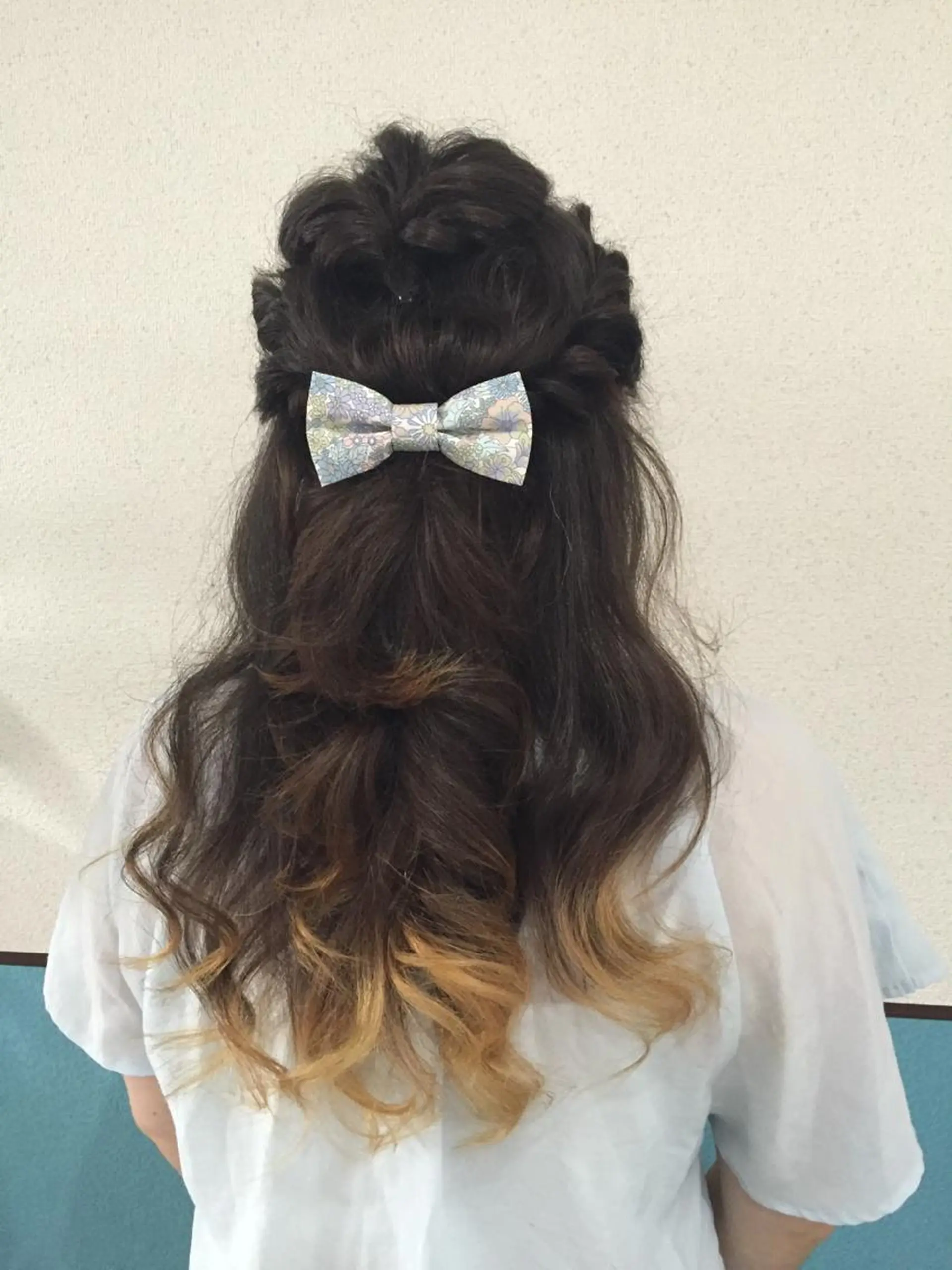 セミロング ロング ヘアアレンジ ハーフアップ ヘアメ/着付け 清水玲歌のヘアスタイル