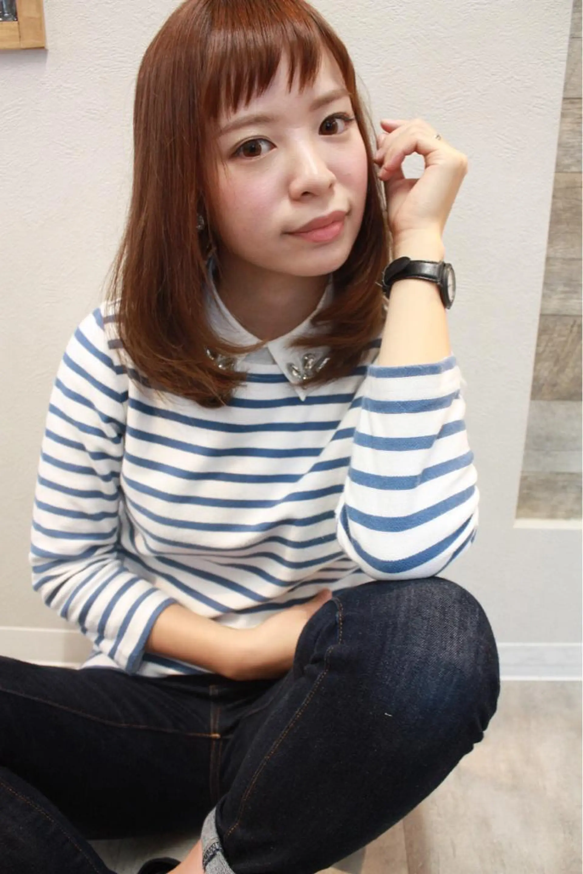 ミディアム カラー パーマ ブリーチ イルミナカラー 髪質改善 トリートメント 美容室tuuli 大名店所属・tuuli トゥーリのヘアスタイル