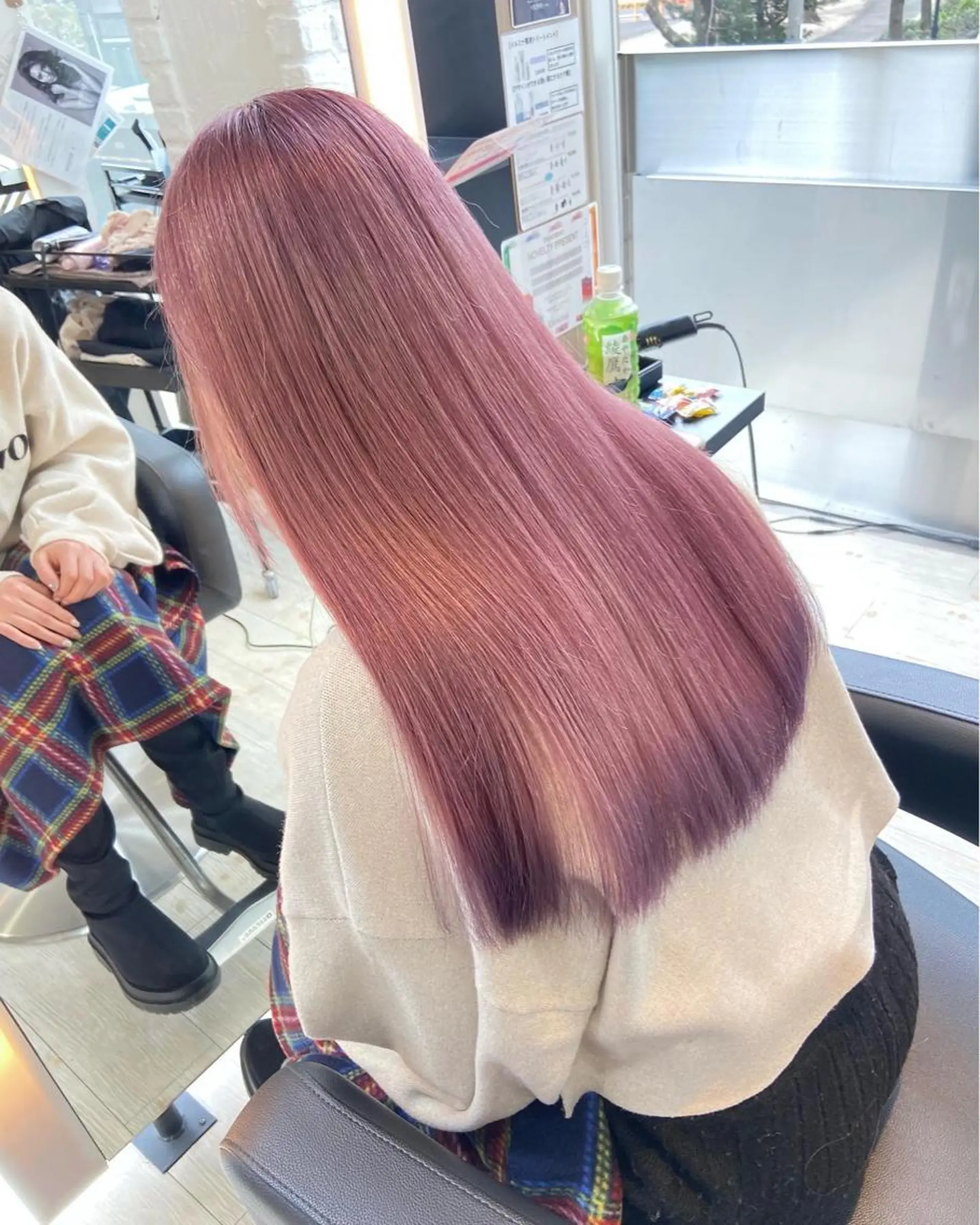 カラー ピンクカラー カット ヘアカラー トリートメント 鈴木/縮毛矯正/ ブリーチ/ボブ/のヘアスタイル