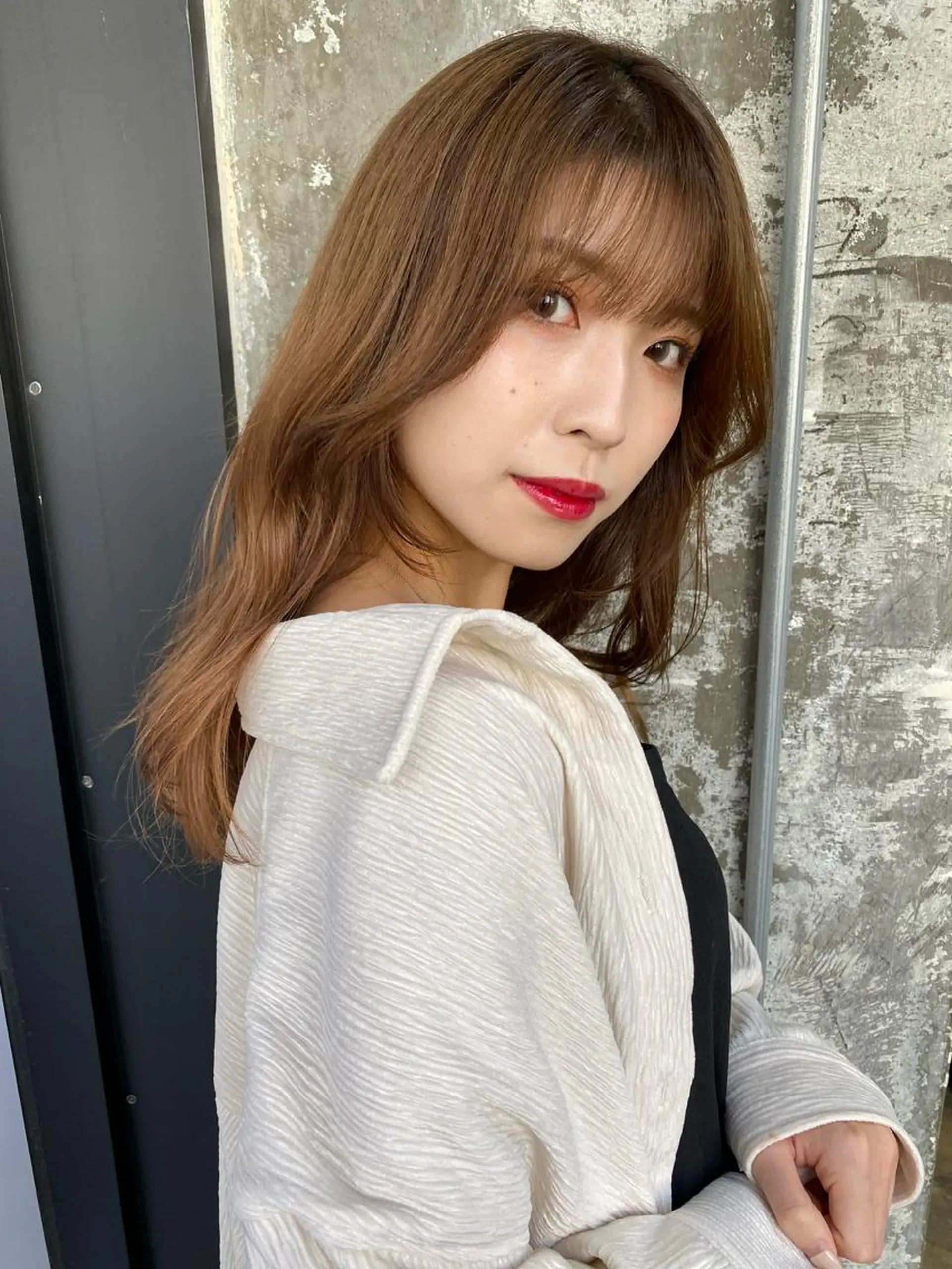 セミロング カラー Pia hair Design Yakuin所属・Pia ツボイ ケイタのヘアスタイル