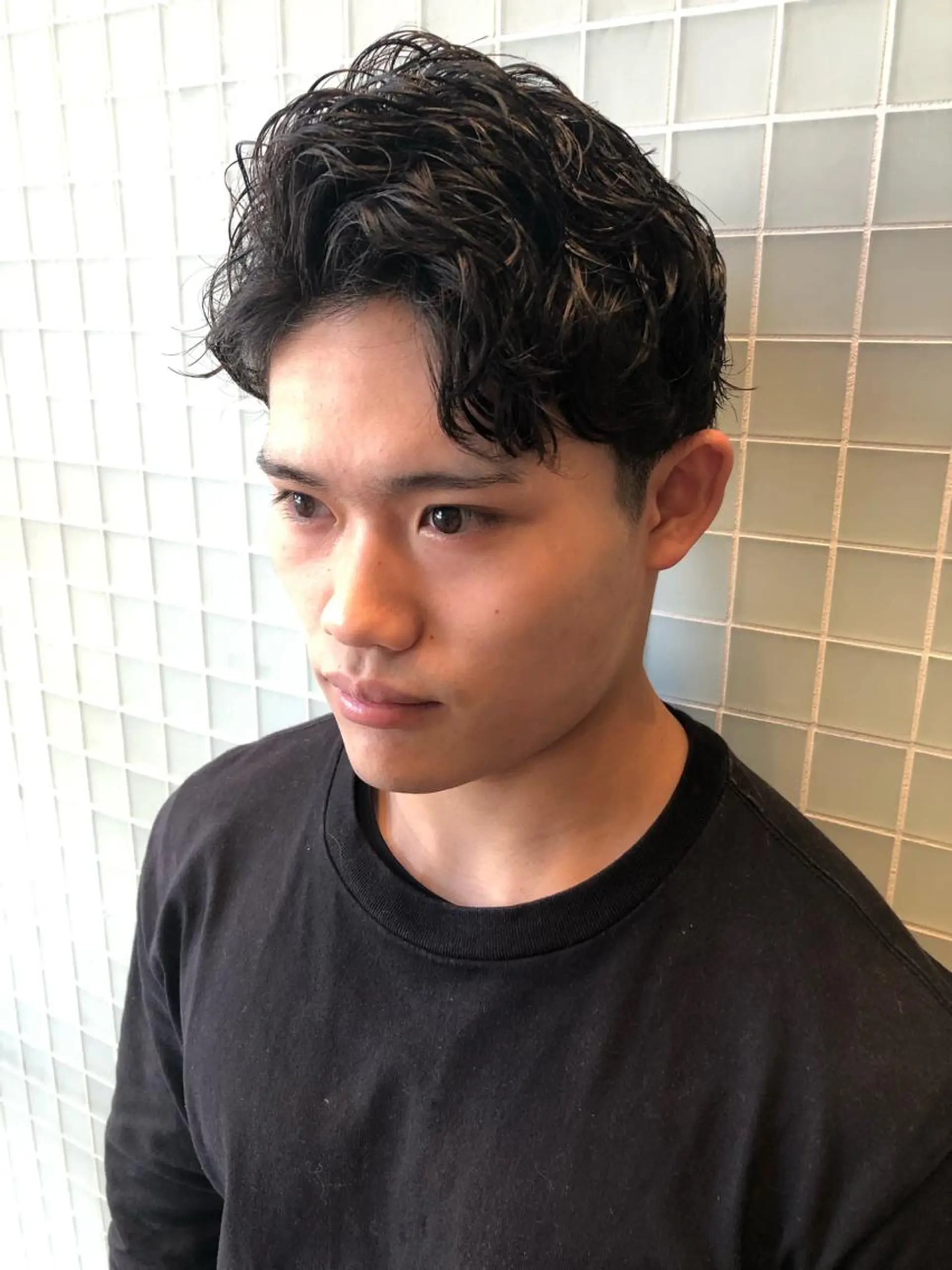 メンズ メンズパーマ 佐伯 凌太郎のヘアスタイル