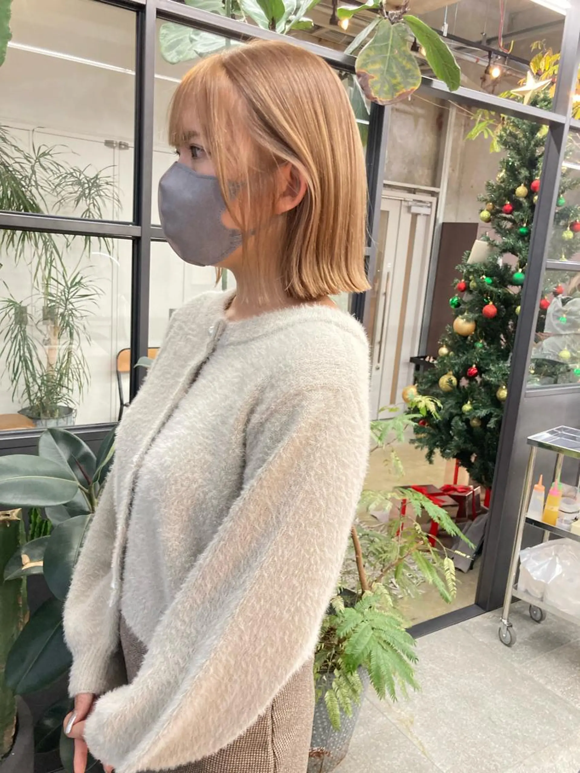 ミディアム ボブ カット トリートメント 小木曽智美 /ボブ/ショートのヘアスタイル