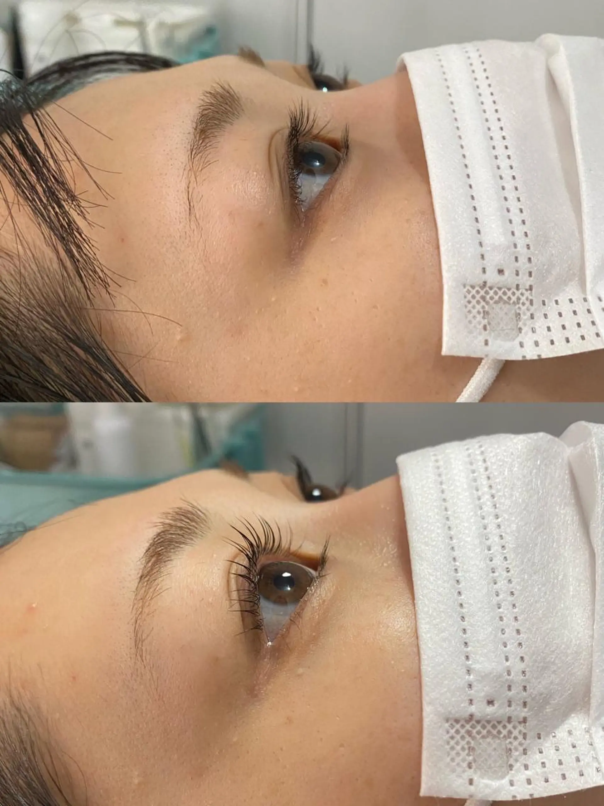 マツエク・マツパ ブリーチなしカラー ダブルカラーエクステのヘアスタイル