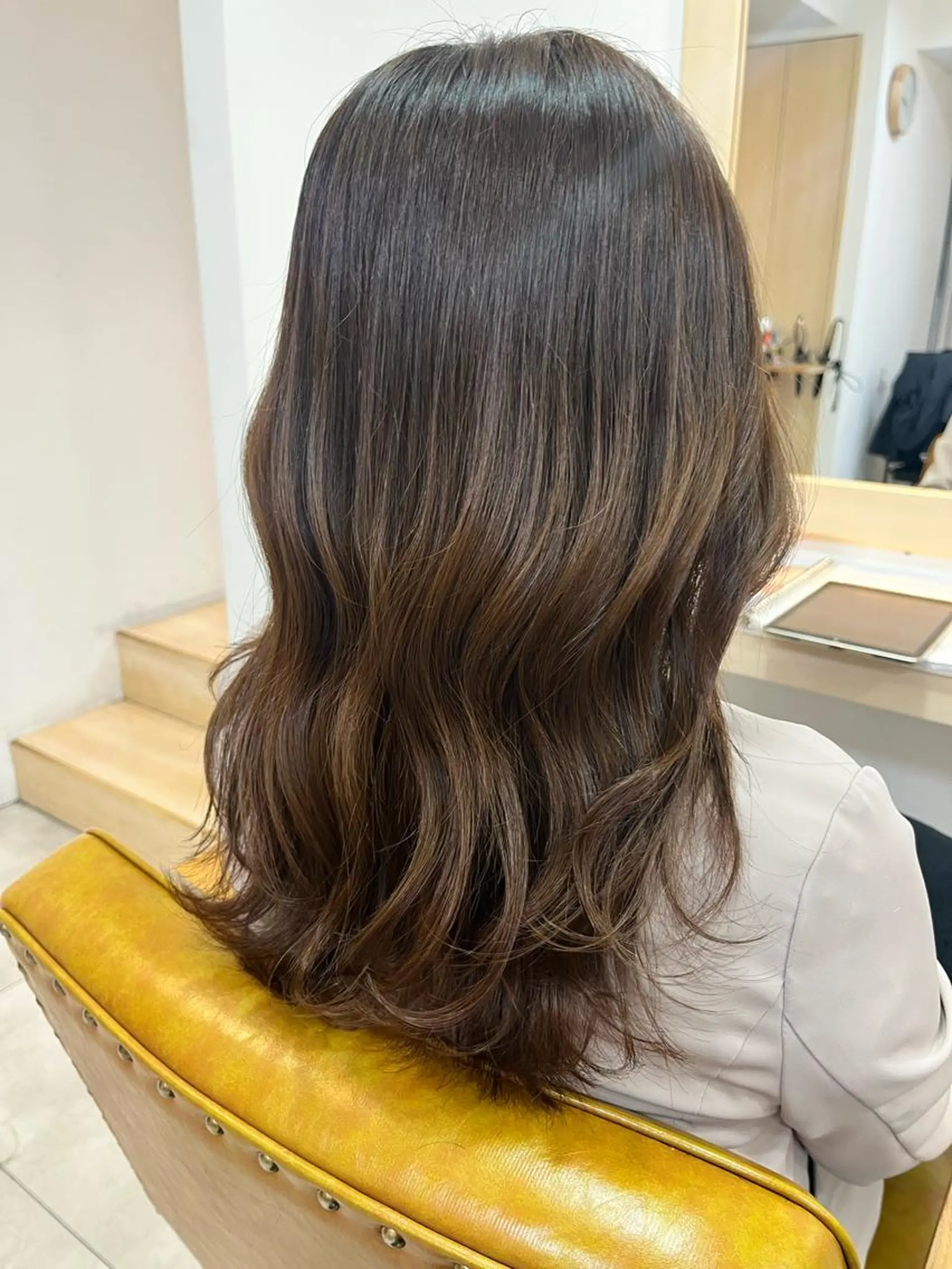 ロング カット パーマ トリートメント 金山/レイヤー カット/Hikariのヘアスタイル