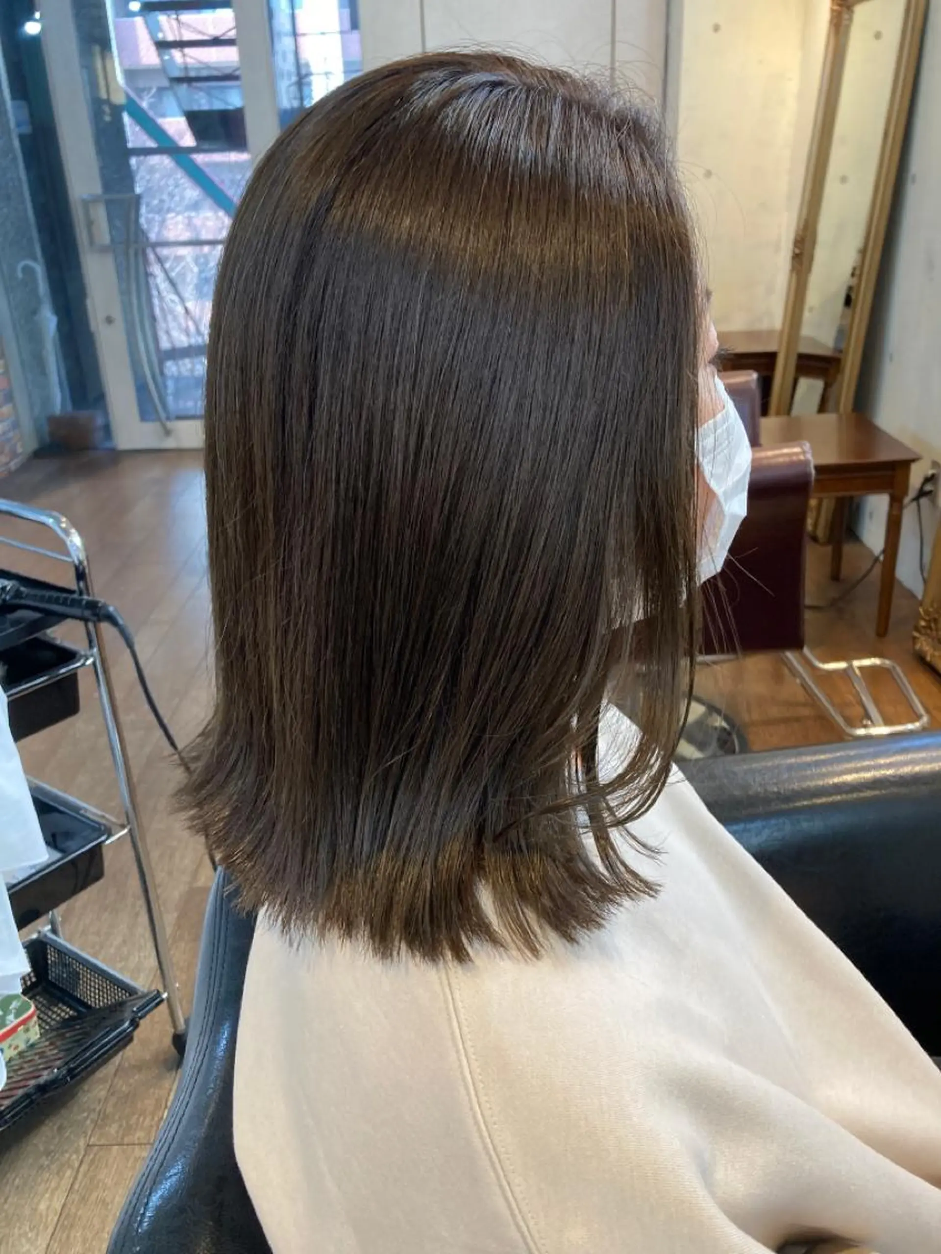 ミディアム カラー ブルーカラー ブルージュ corona hairdesign KAZUE MAEDA所属・マエダ　カズエ🫶 coronahairのヘアスタイル