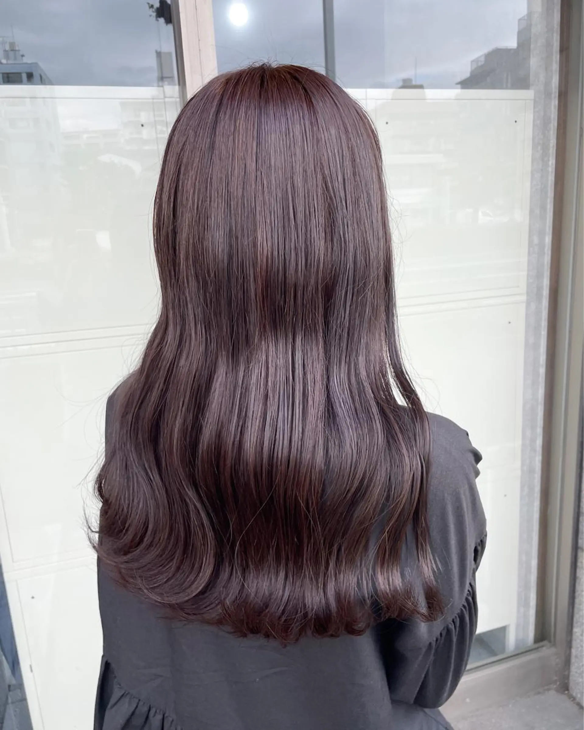 セミロング カラー ヘアカラー トリートメント イワタ マハ/ minim hairのヘアスタイル