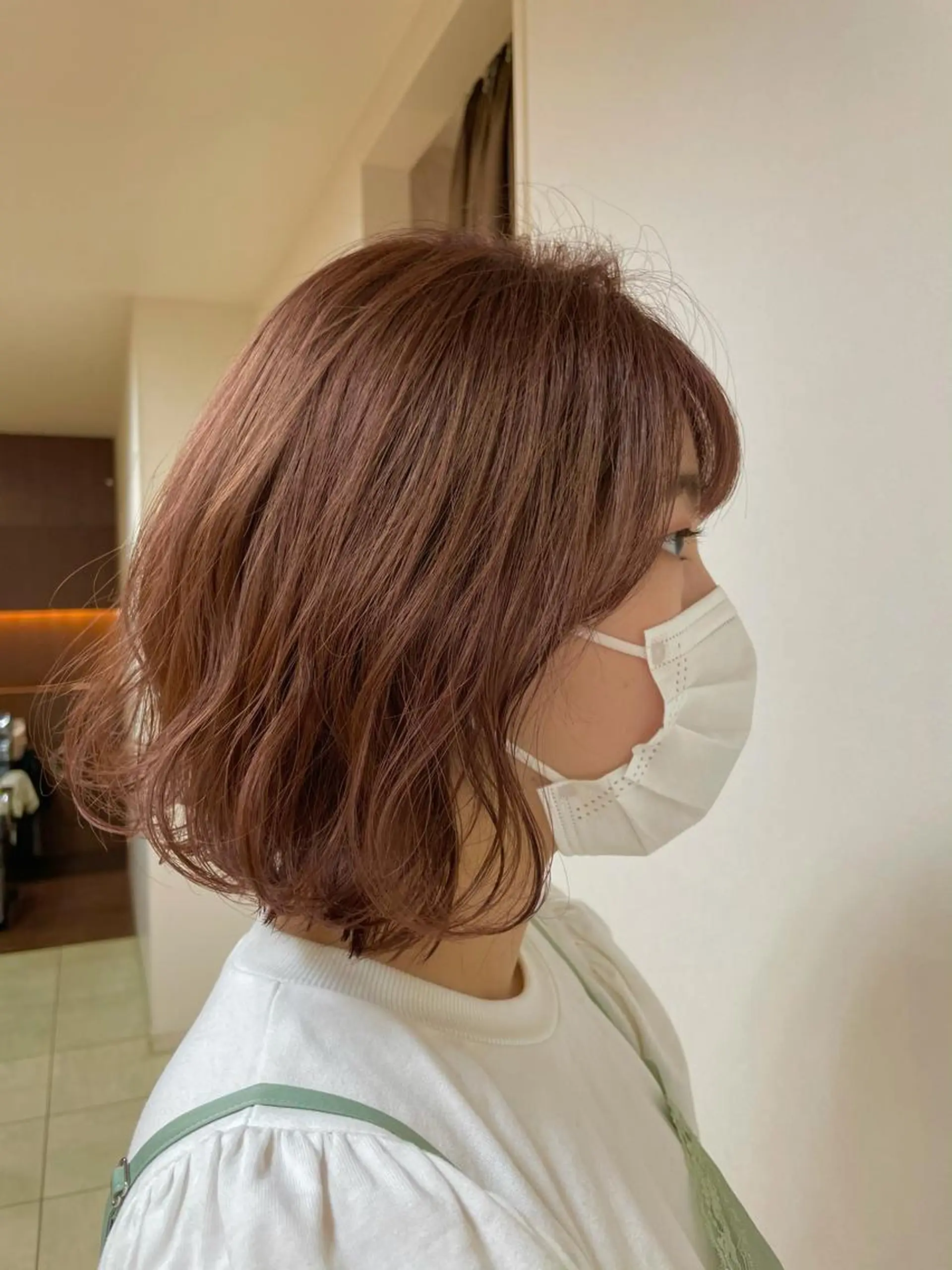 ミディアム カラー ヘアアレンジ ヘアカラー トリートメント 【Sweep】おじま のぞみのヘアスタイル