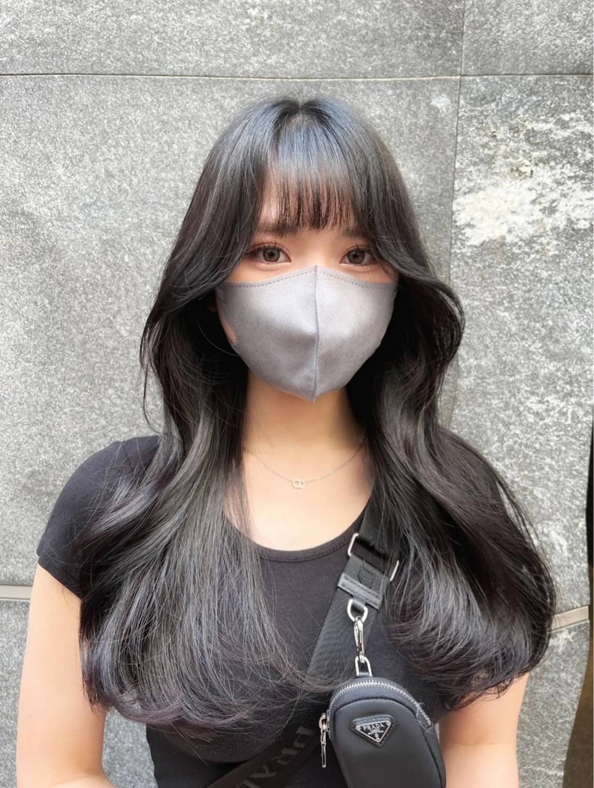 セミロング 韓国風カラー くびれヘア 顔周りカット 髪質改善 ヨシンモリ カット トリートメント SALOWIN east店6F所属・TAKUMI 【美髪特化】のヘアスタイル