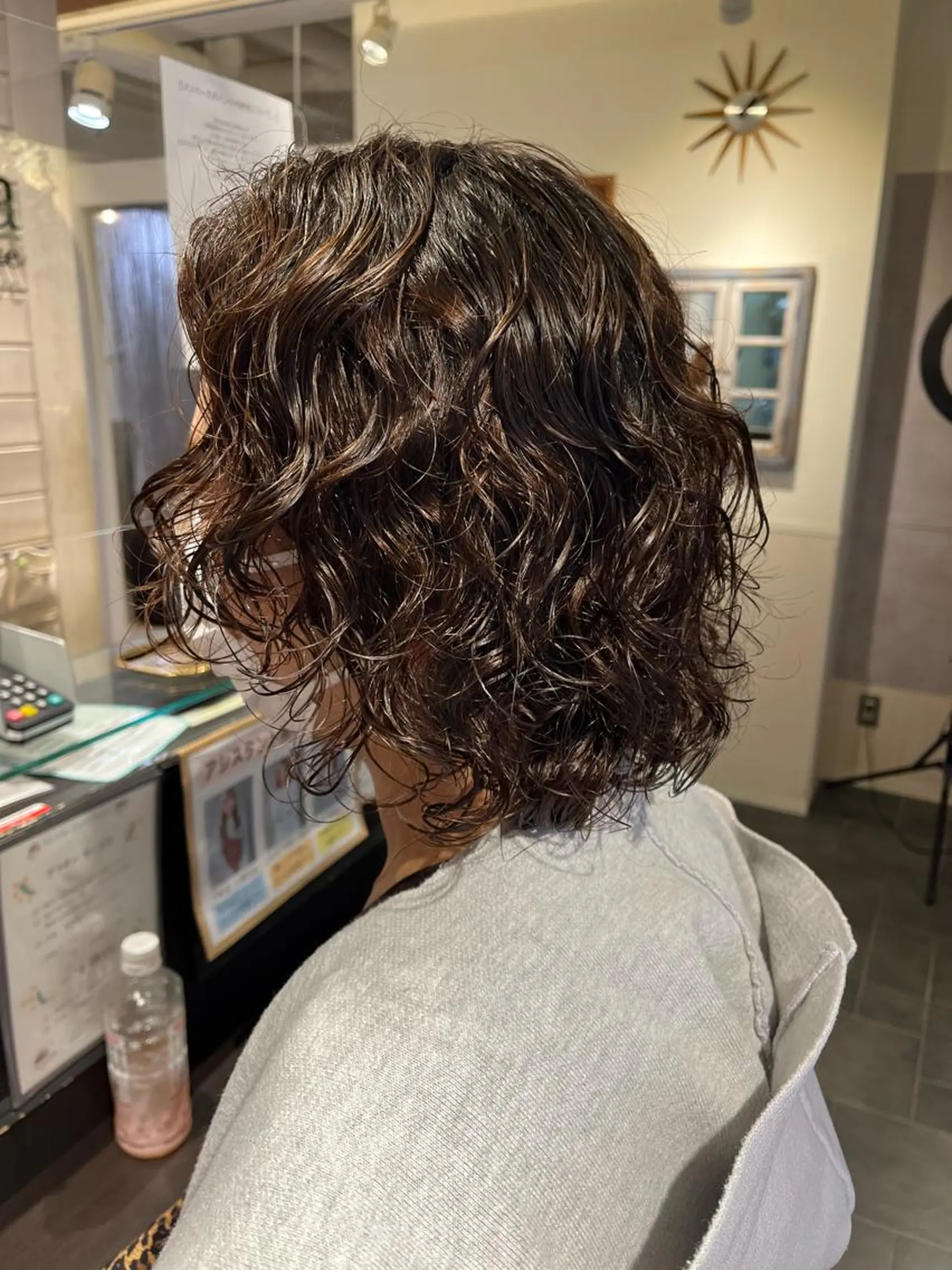 ミディアム パーマ さかい なつみのヘアスタイル