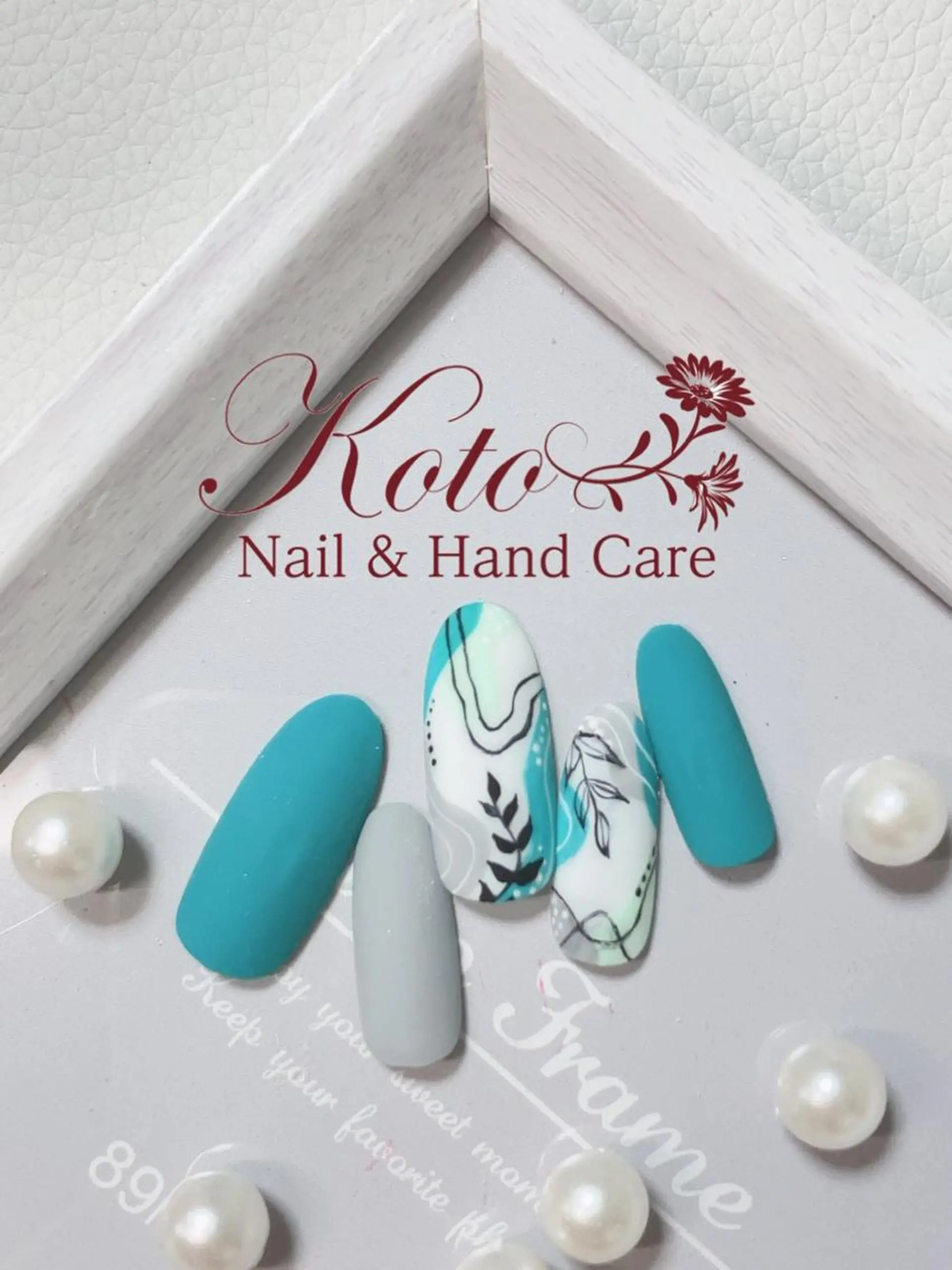 ネイル 長さ出し フットネイル フレンチネイル ジェルネイル 韓国ネイル Risa ネイルサロンKOTOのネイルデザイン