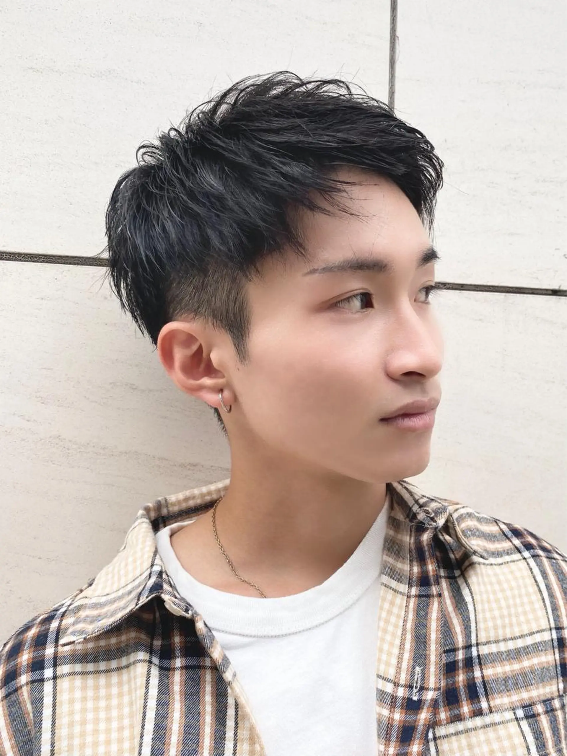 カラー パーマ メンズ カット ヘアカラー パーマ ヘアセット メンズブリーチカラー /パーマ ごーた立川のヘアスタイル