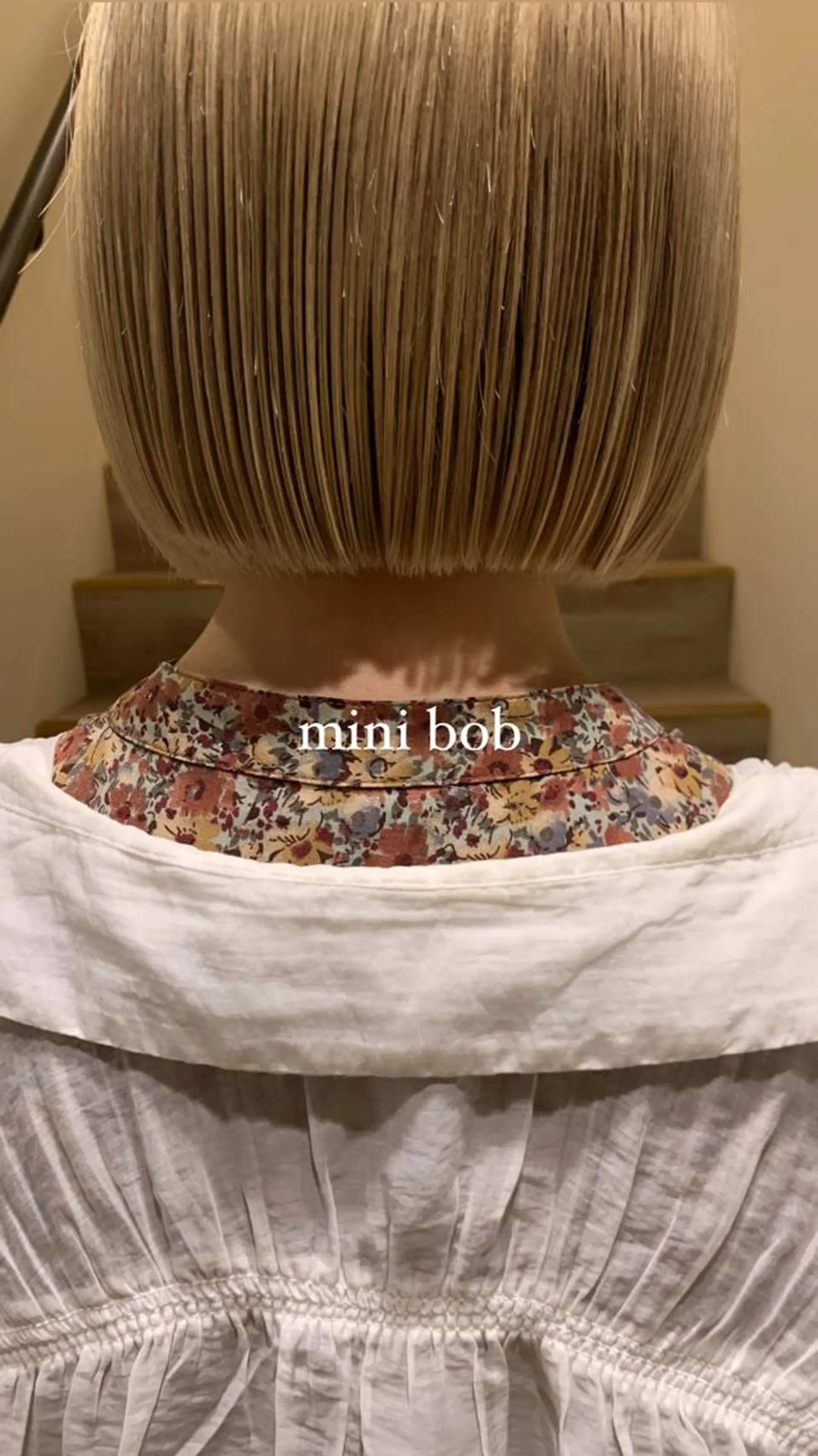 ショート カラー メンズ メンズハイトーン ハイトーンカラー ボブ ヘアカラー 落合希 Olivebeigeのヘアスタイル