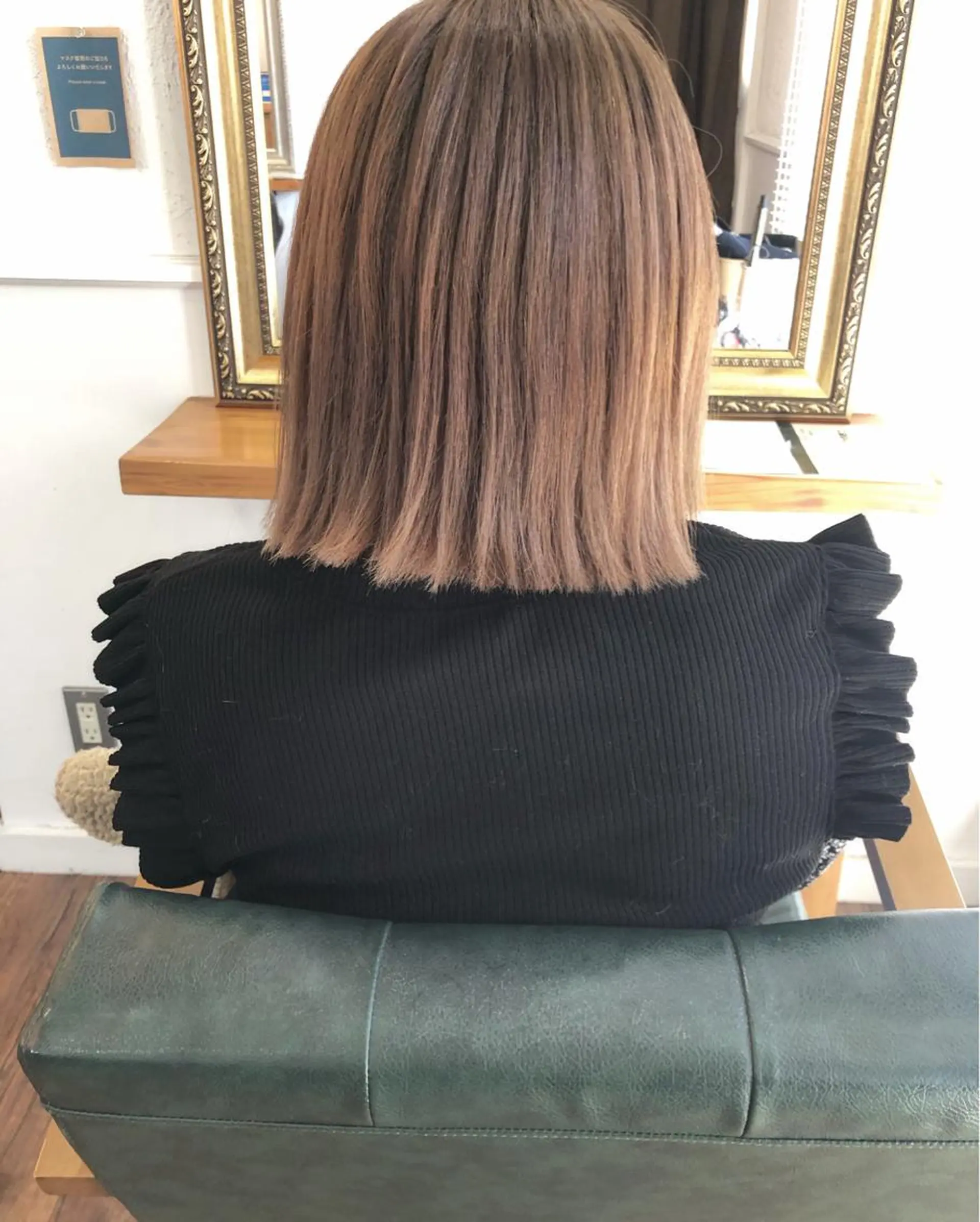 ショート ヘアカラー トリートメント 江原 彩華のヘアスタイル