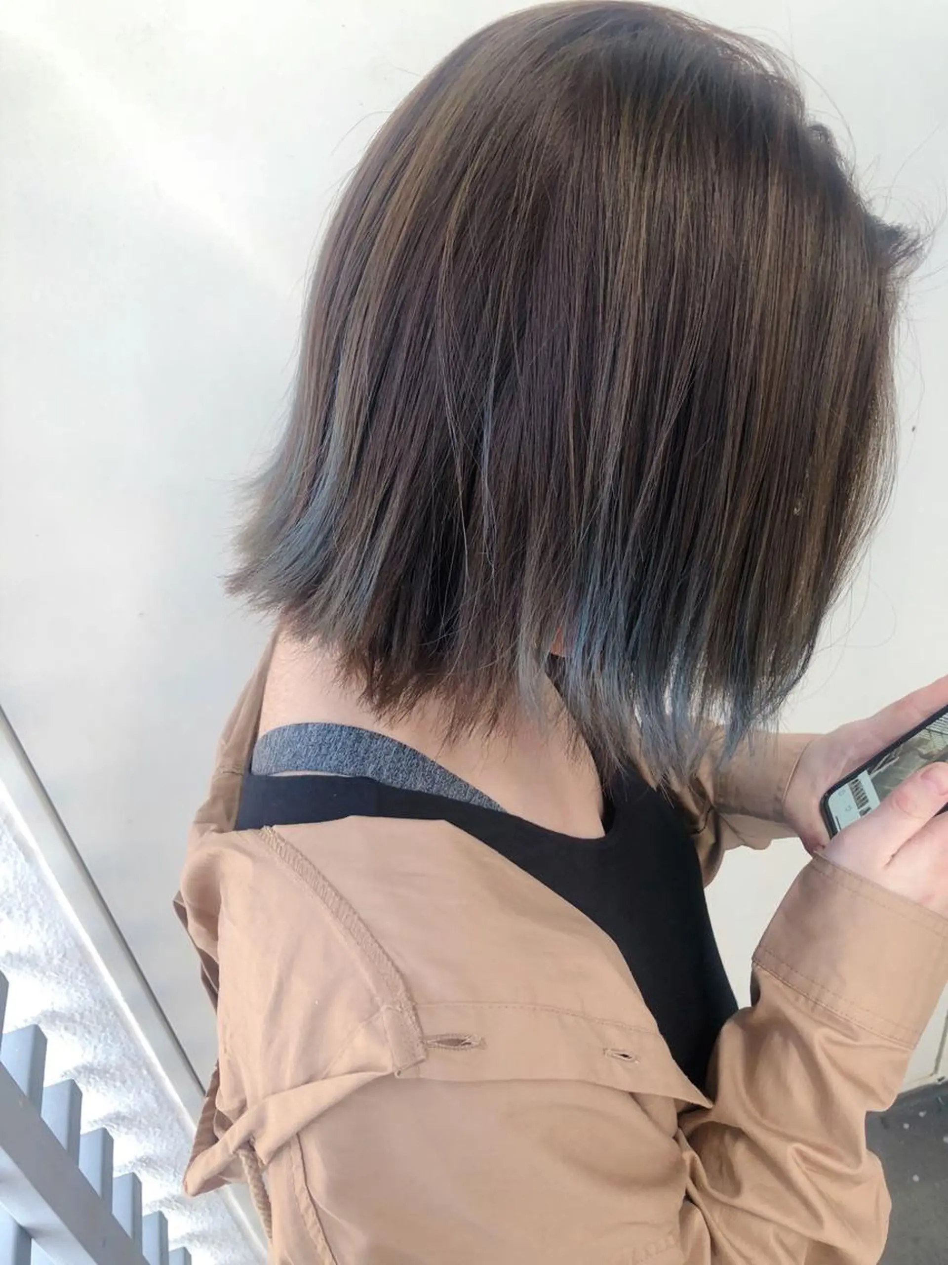 ミディアム カラー 韓国ヘア顔周りカット 艶髪ベージュtamaのヘアスタイル