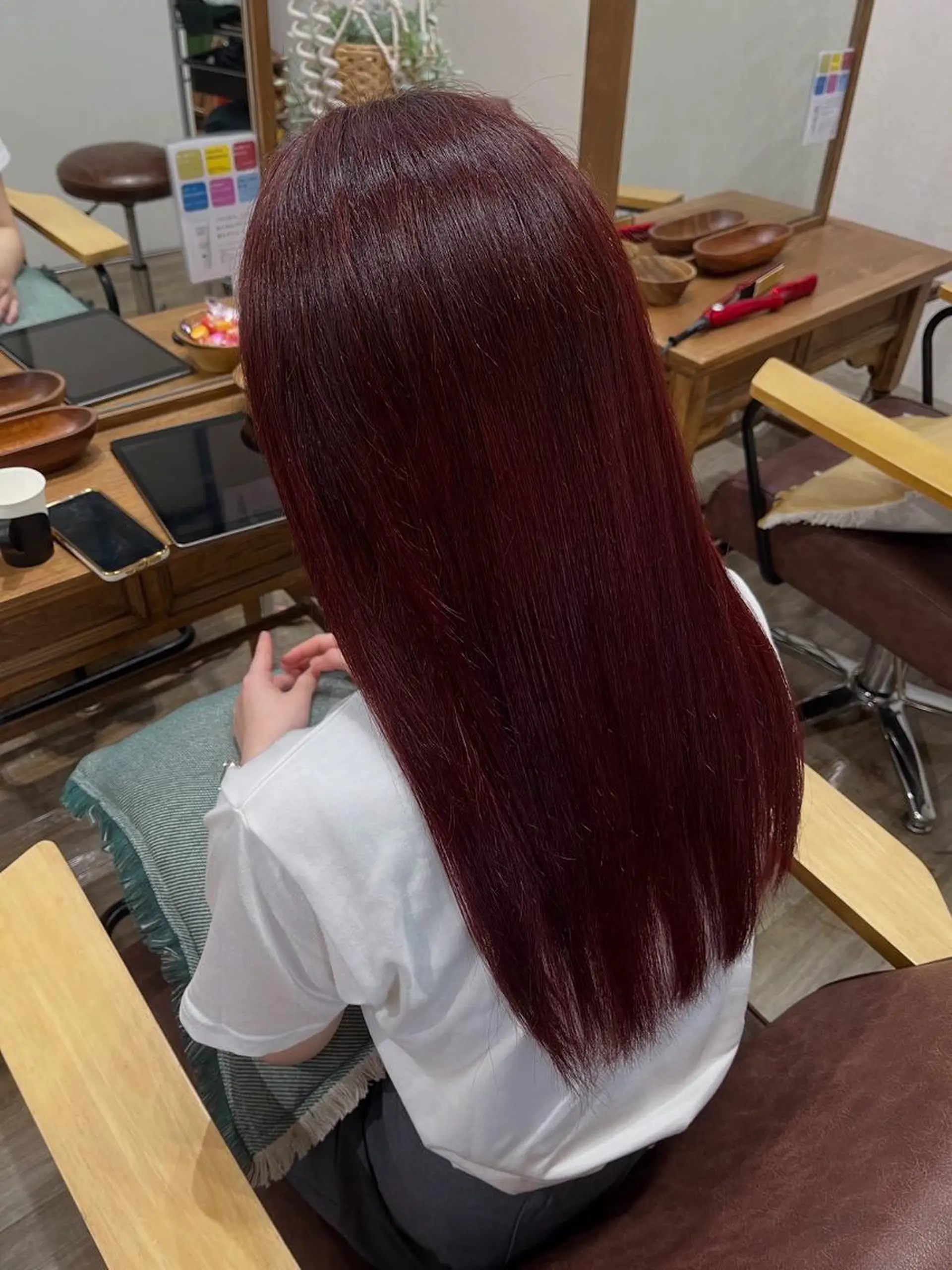 セミロング カラー セミロングパーマ バレイヤージュ ブリーチ ダブルカラー ハイライトカラー N° +aero 横浜のヘアスタイル