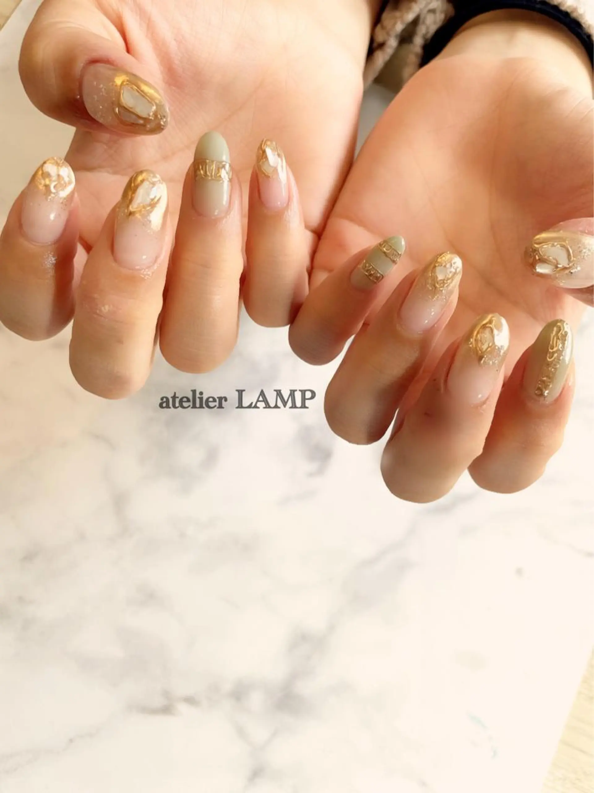 ネイル ピスタチオネイル 春ネイル NANA no artのネイルデザイン