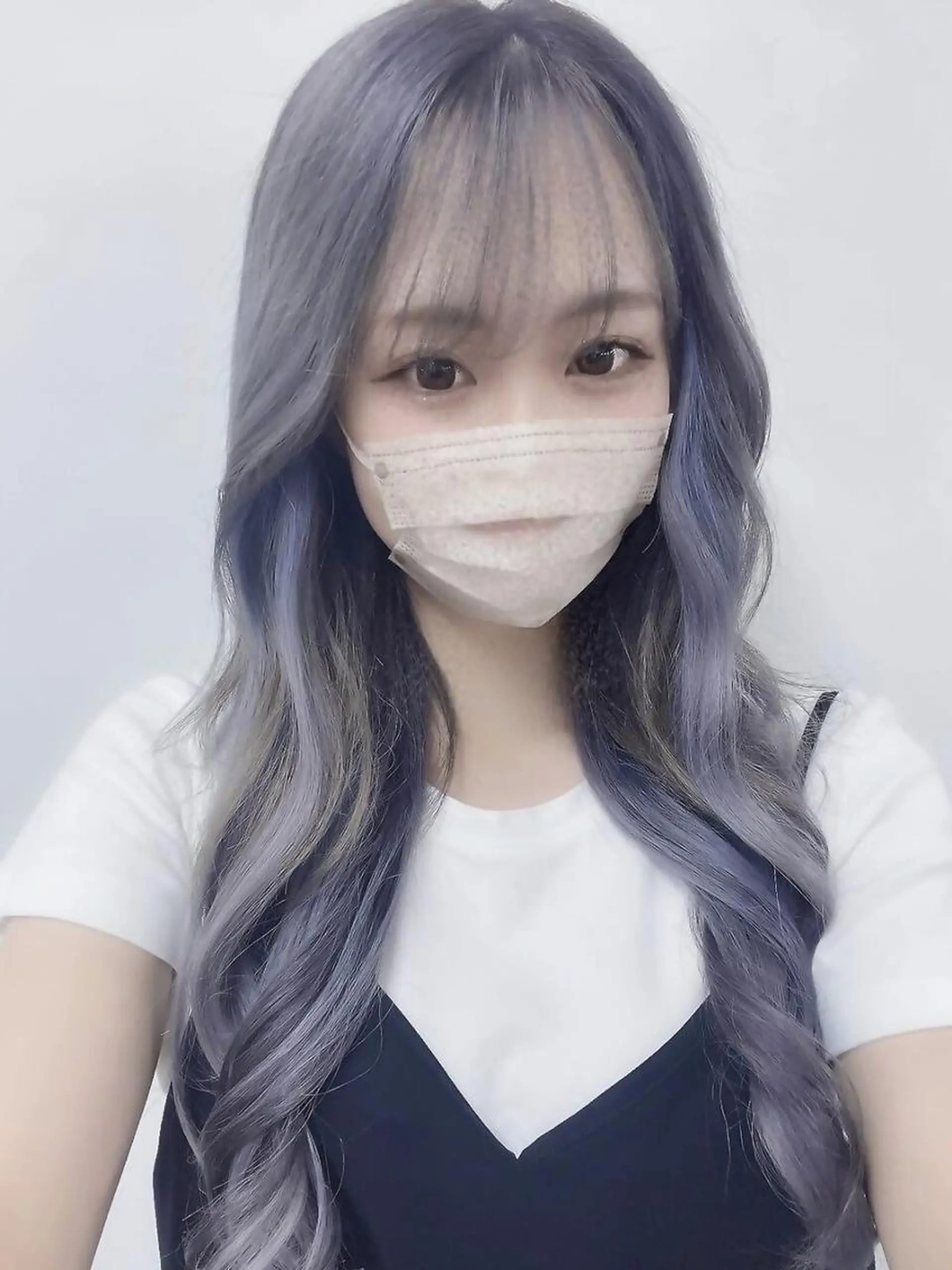 カラー ヘアアレンジ ロング シールエクステ アディクシーカラー バレイヤージュ ブリーチ ケアブリーチ エクステ LuciAのヘアスタイル