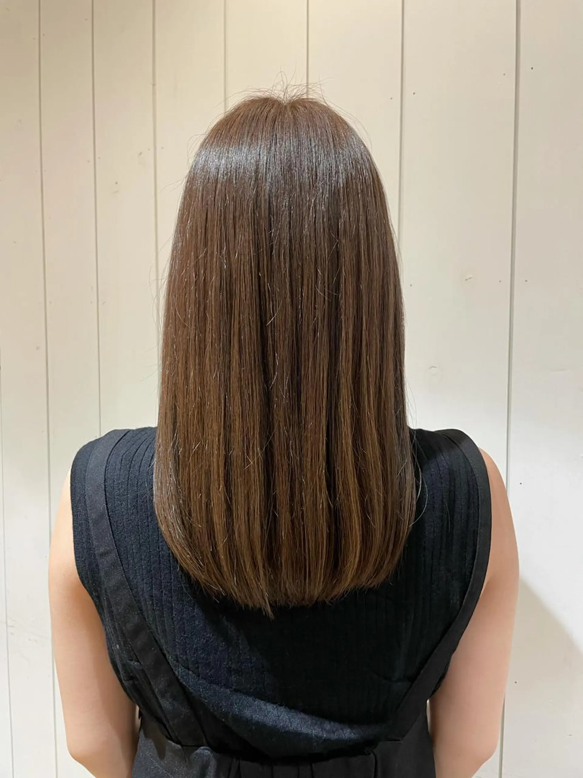 ロング 縮毛矯正 トリートメント ボブカット 佐々木 祐太のヘアスタイル