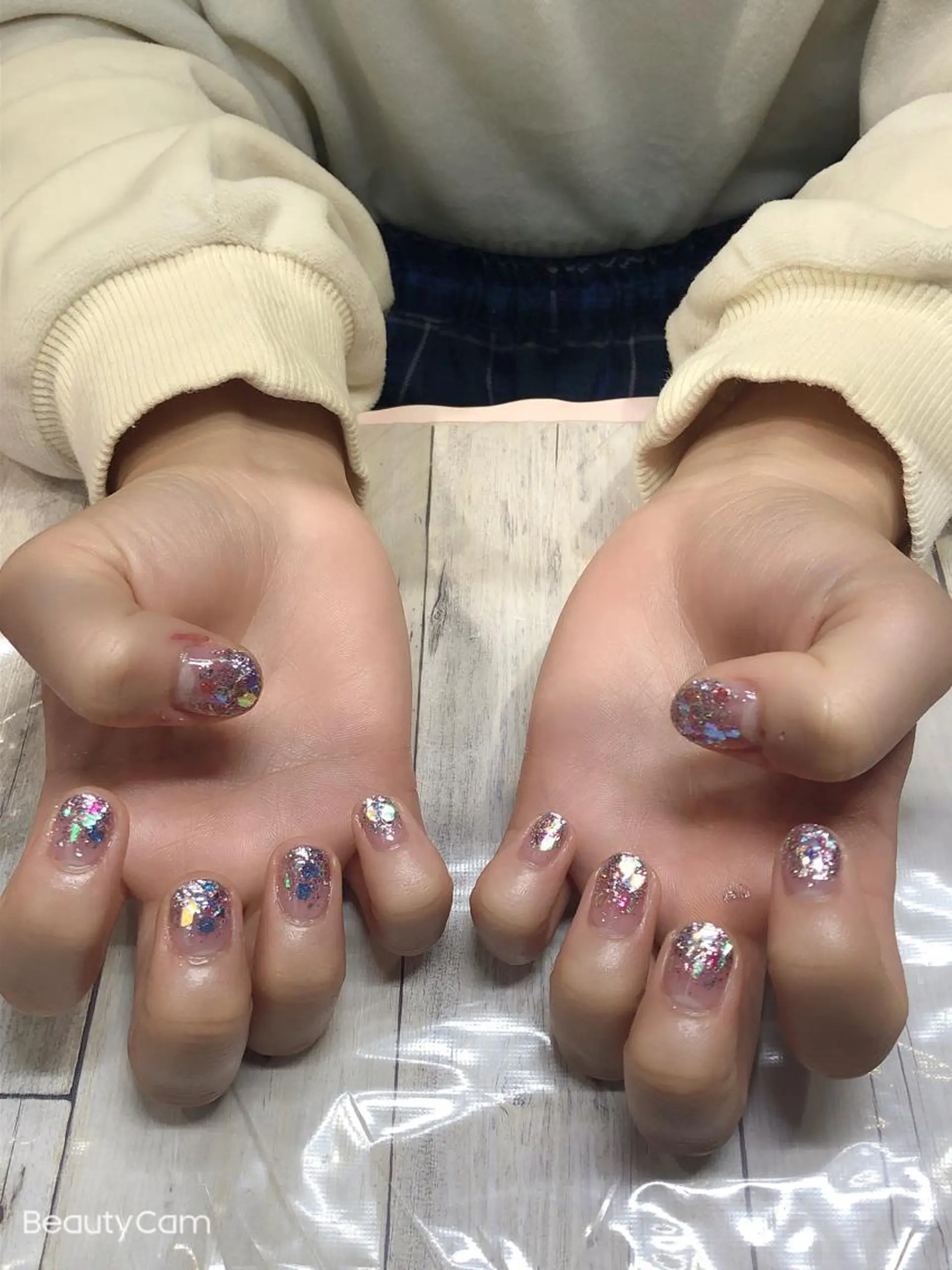 ネイル グラデーション ラメ(グリッター) ラメグラデーション 💎Guarendo💎錦糸町店所属・✨アン ミユ✨のネイルデザイン