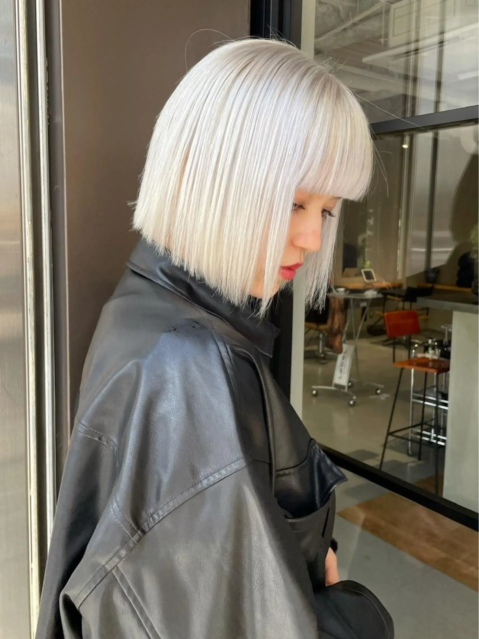 ミディアム カラー yuga/ パーマのヘアスタイル