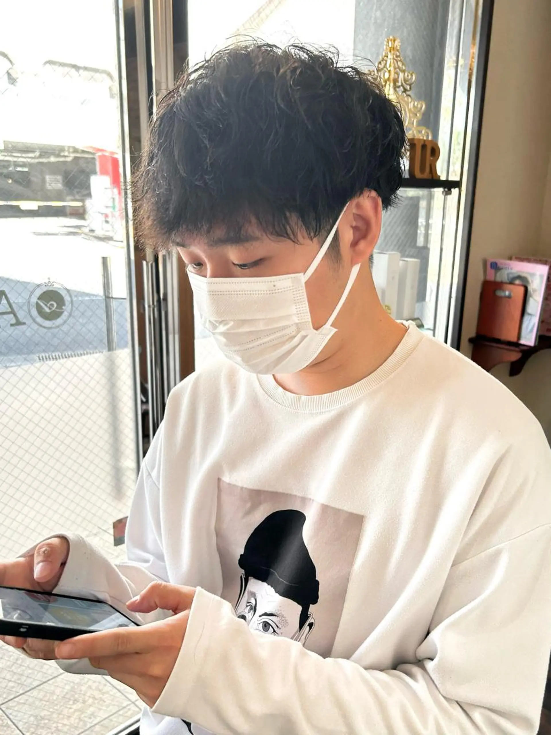 ショート パーマ メンズ カット パーマ 𝘒𝘺𝘰𝘬𝘢 🌿‬のヘアスタイル