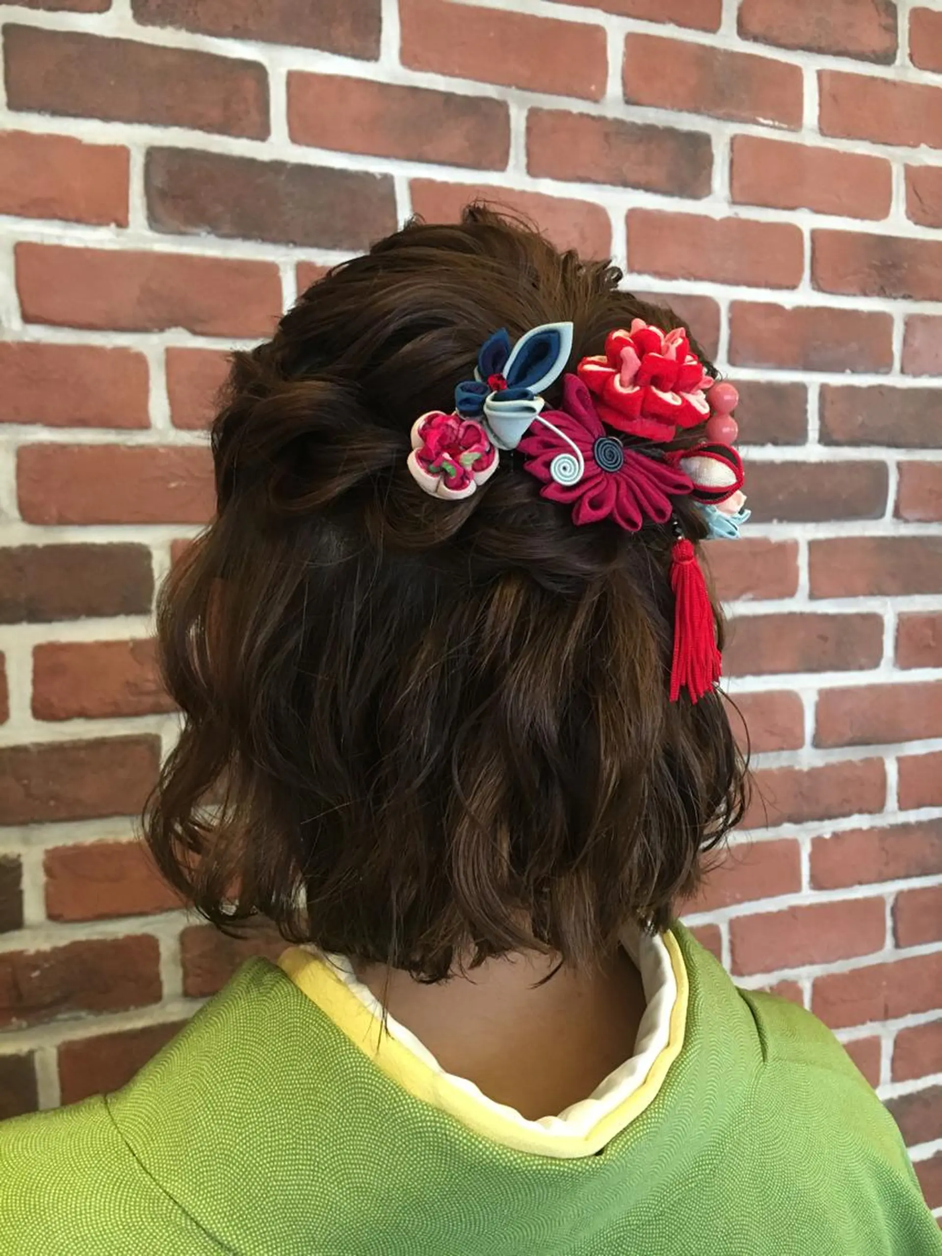 ミディアム ヘアアレンジ 野崎 ひかりのヘアスタイル