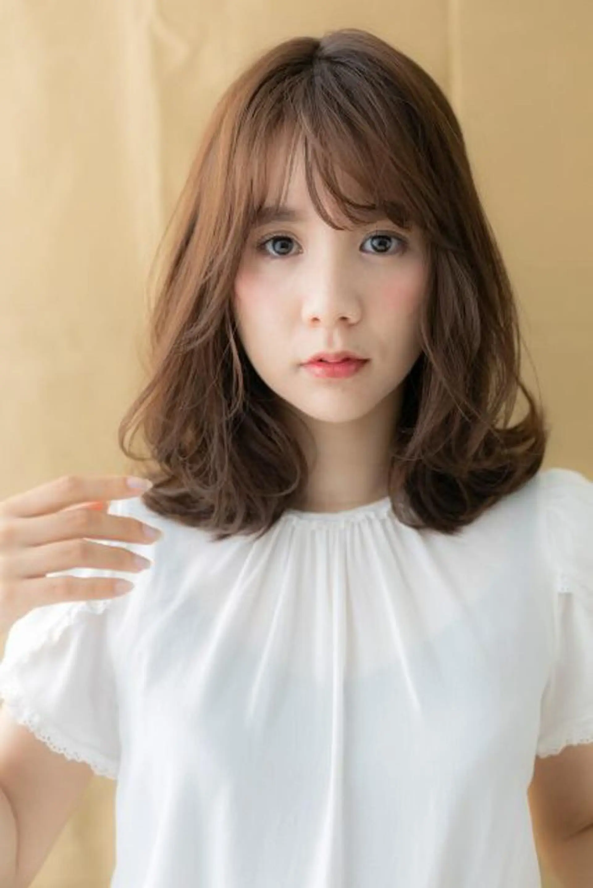 ミディアム カラー パーマ ブラウンカラー 似合わせスタイル🫧 木村夏暢のヘアスタイル