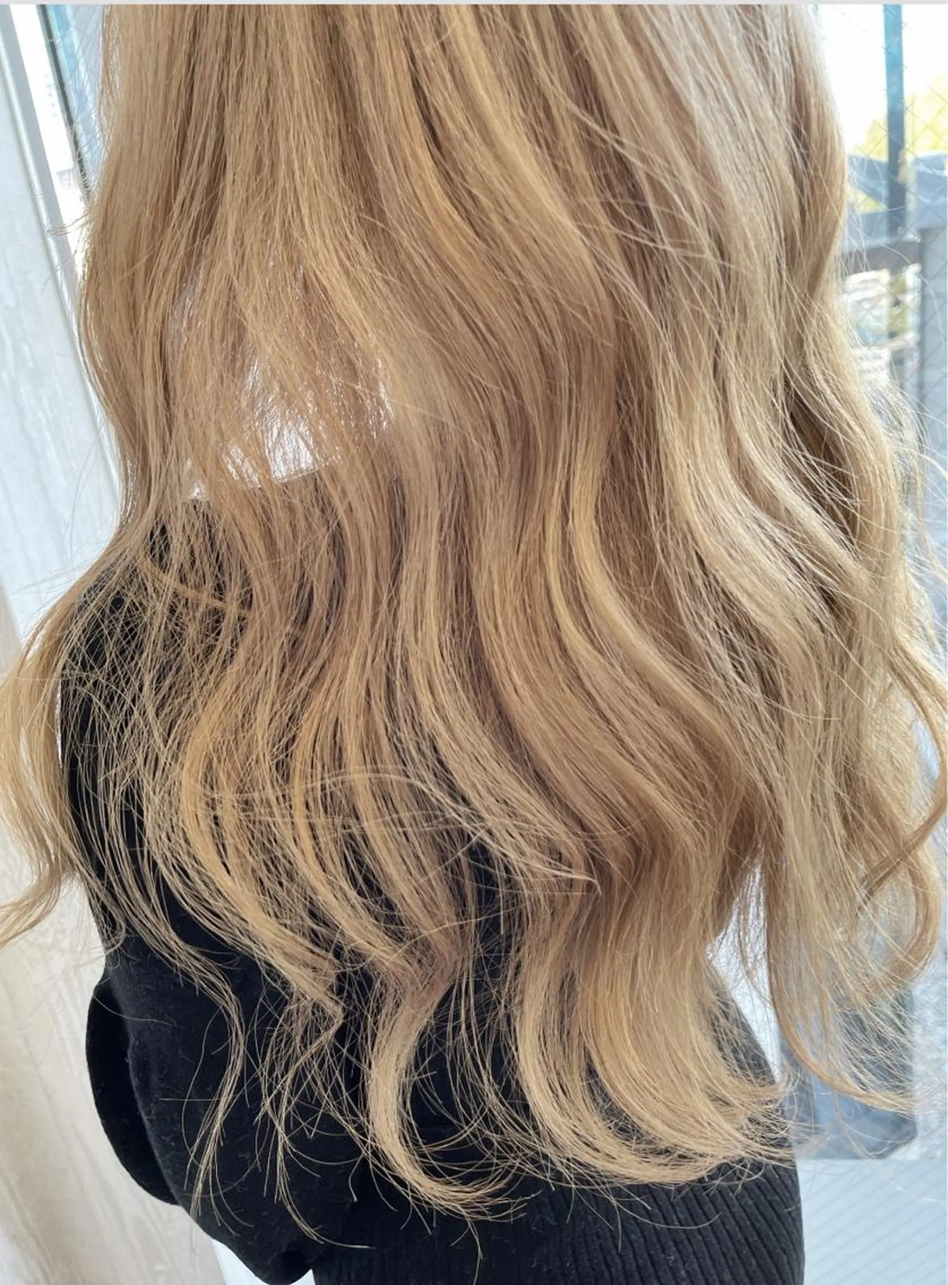 ロング ボブ ハイライト 髪質改善 韓国風ヘア トリートメント BRIDGE HAIR所属・BRIDGE あきらのヘアスタイル