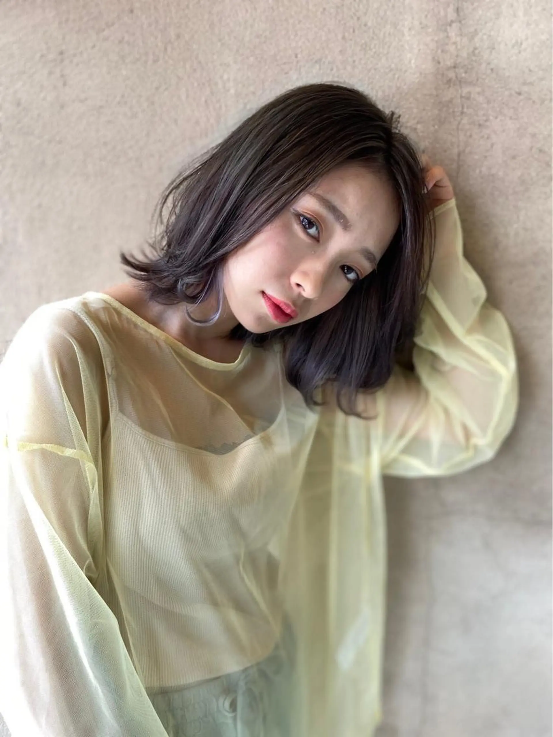 ミディアム カラー 西新/siohair 2nd/石尾刻矢のヘアスタイル