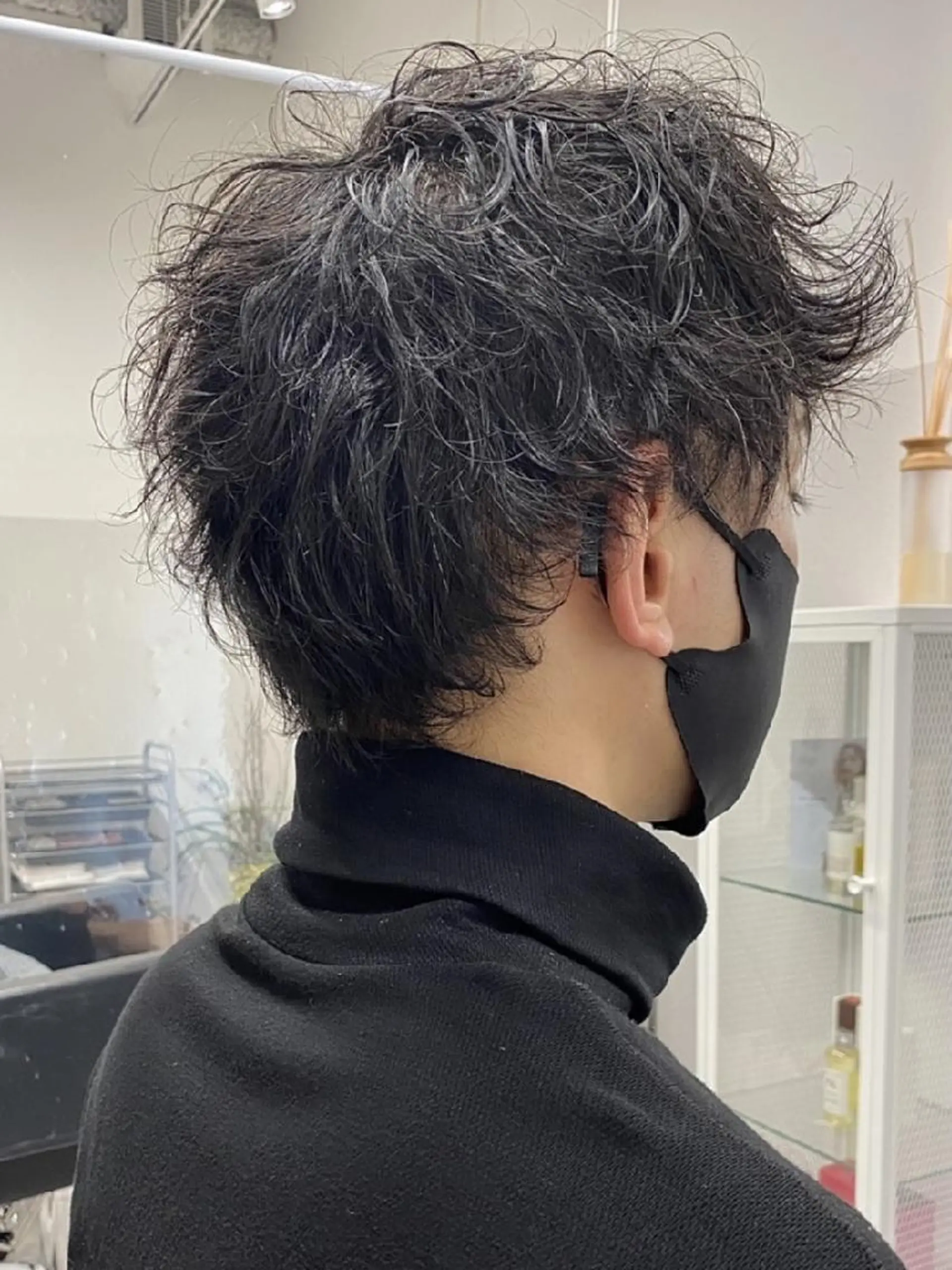 ショート パーマ メンズ マッシュ メンズパーマ メンズツイストパーマ ツーブロック 刈り上げ カット パーマ ﾒﾝｽﾞ＆ｼｮｰﾄ LEA山村真史のヘアスタイル