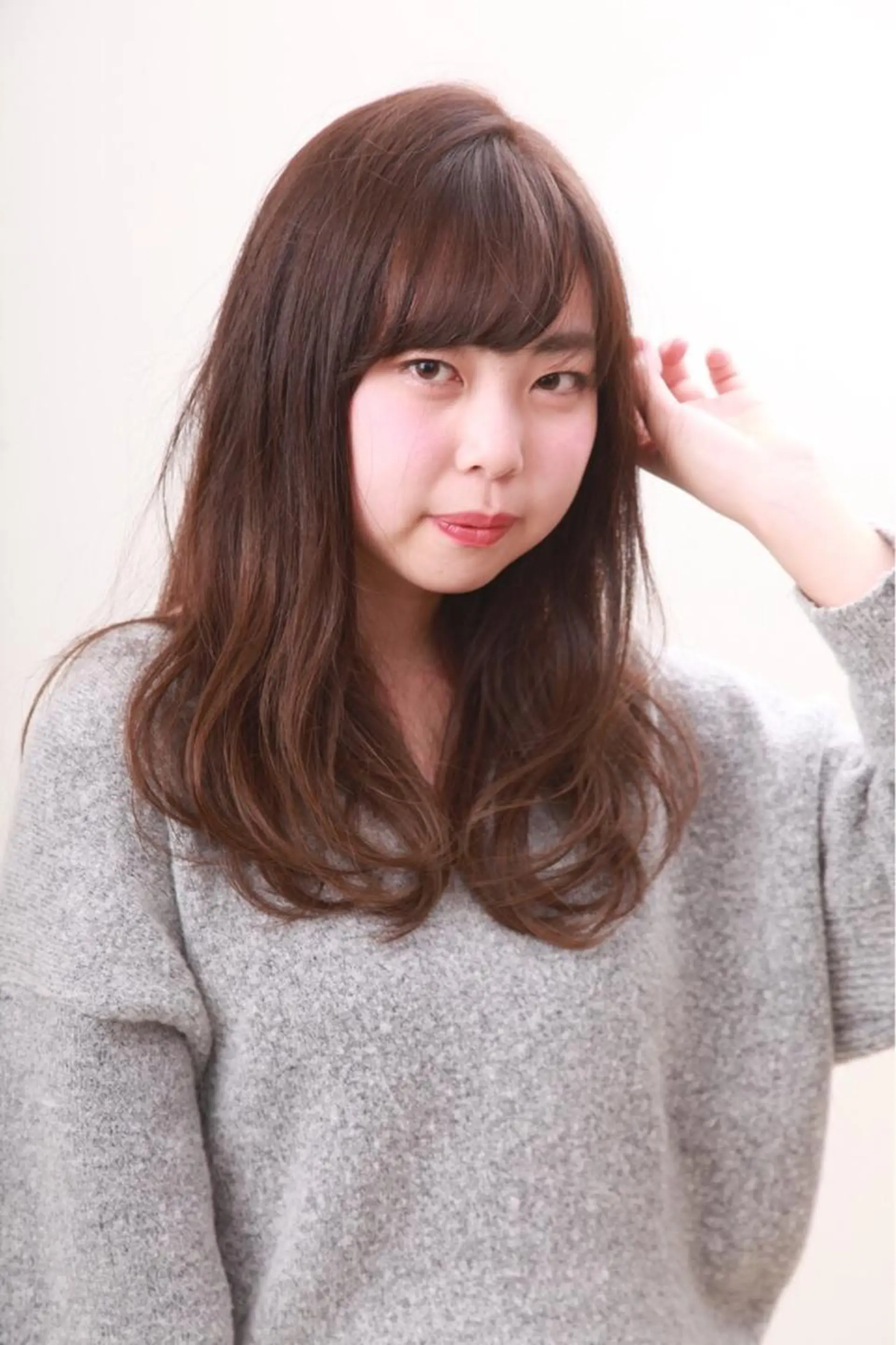 セミロング パーマ 永井 悠大のヘアスタイル