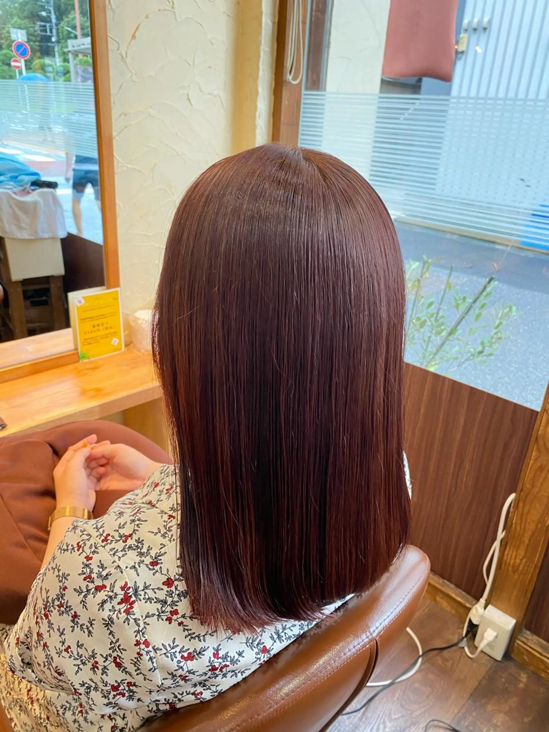 ミディアム カラー パーマ ヘアアレンジ メンズ キッズ ネイル マツエク・マツパ メンズブリーチ ブリーチ ブラウンカラー ピンクカラー ピンクブラウン emu所属・🌈髪質改善・美髪矯 正・平野瀬乃🌈のヘアスタイル