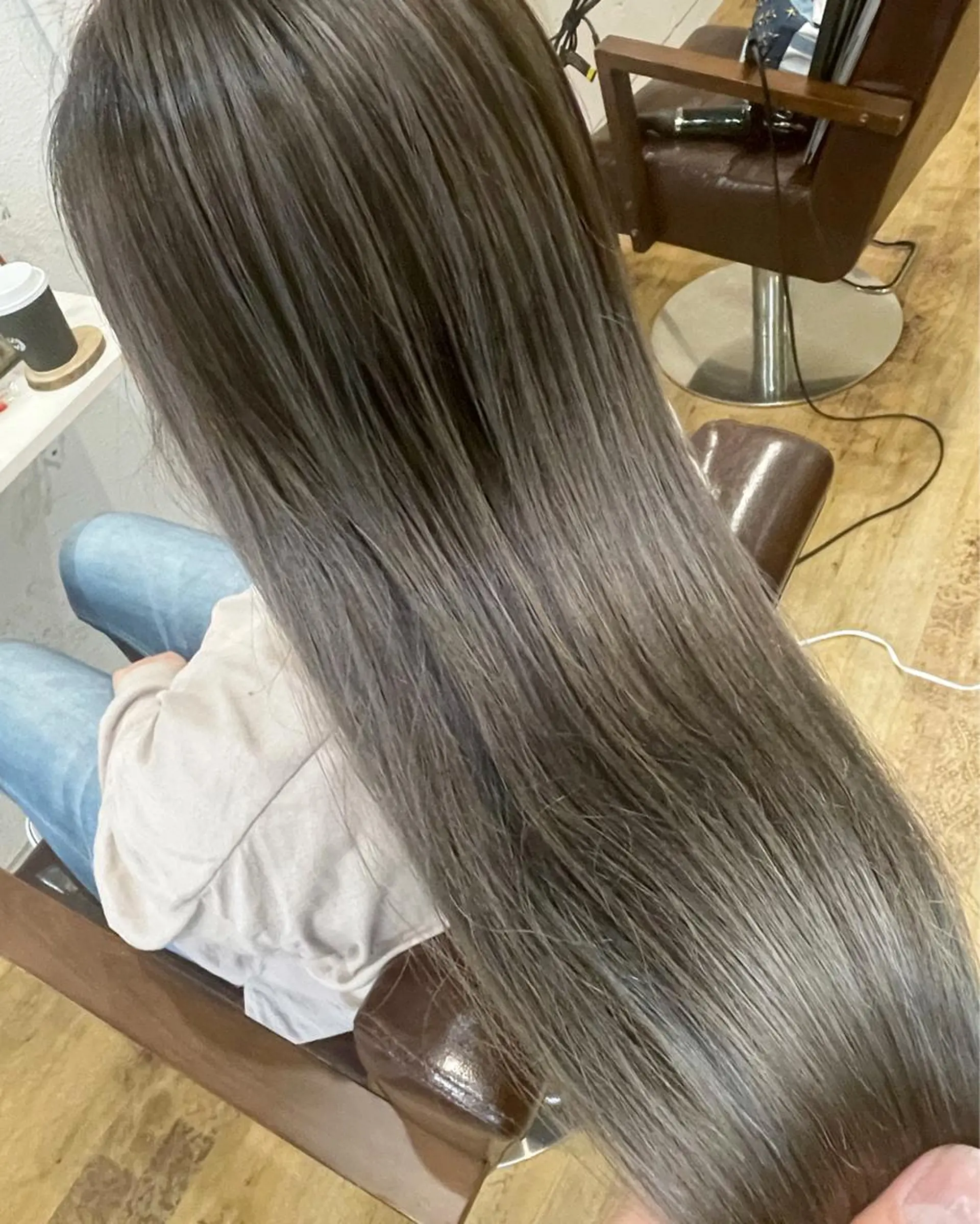 ロング カラー バレイヤージュ イルミナカラー レイヤーカット Regalo hair atelier　レガロ　ヘア　アトリエ所属・美髪矯正/髪質改善 レガロ堺市伏尾/松田のヘアスタイル