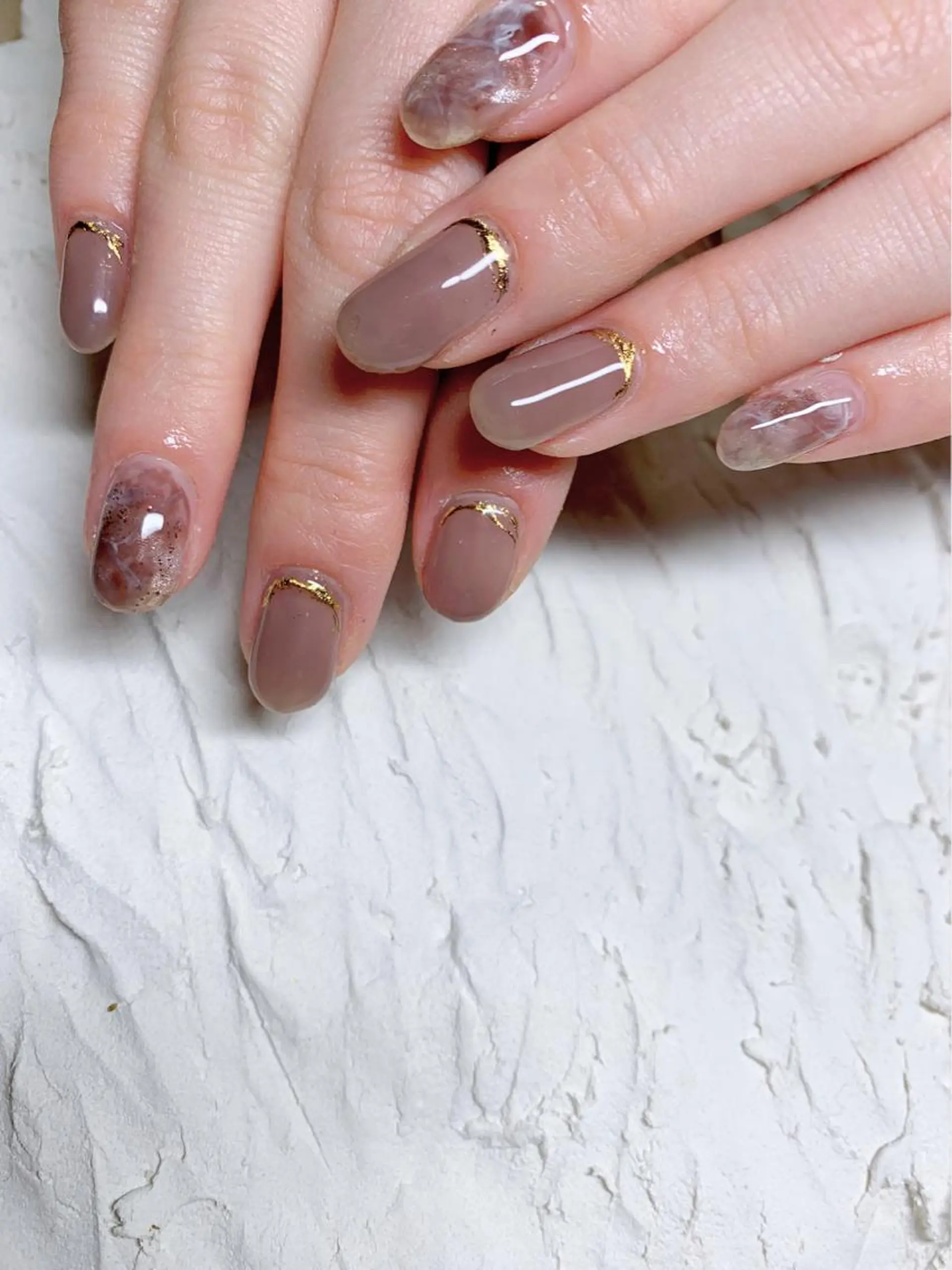 ネイル 大理石ネイル(マーブル) ニュアンスネイル Nailist. Nのネイルデザイン