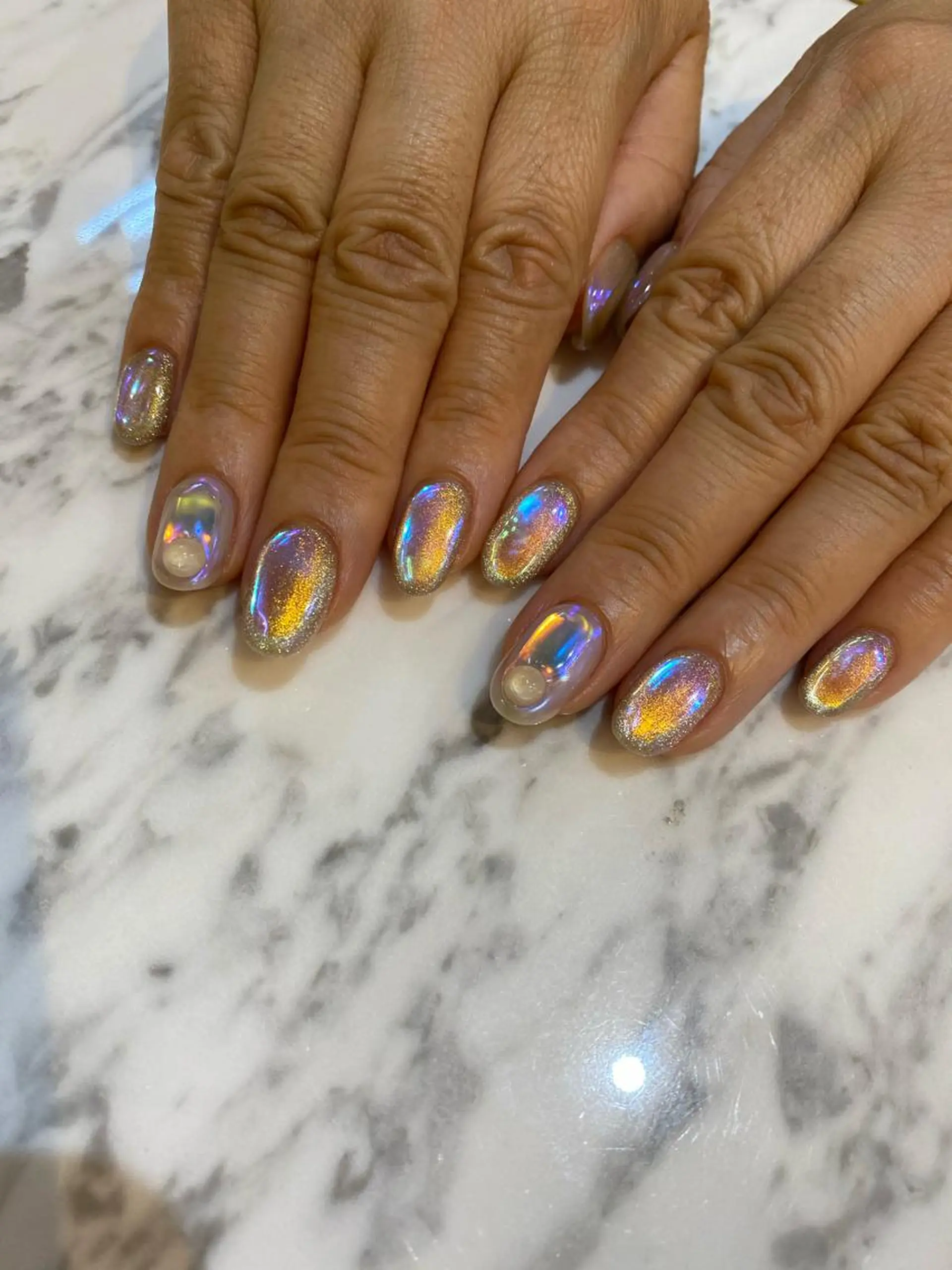 ネイル 氷ネイル・うるうるネイル 🌼大西洋子 laughl🌼のネイルデザイン