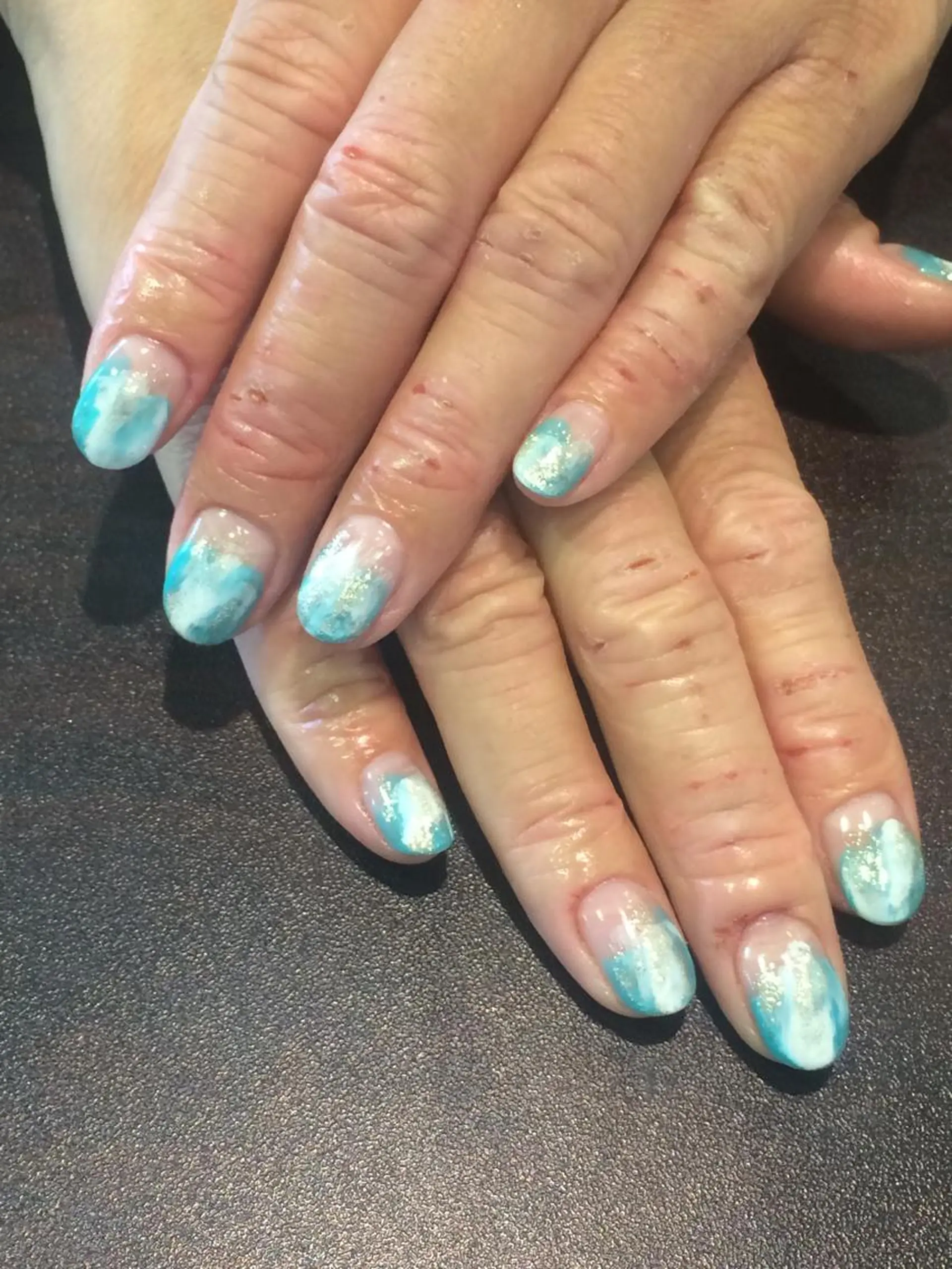 ネイル アートネイル ニュアンスネイル M nail はやまうららのネイルデザイン