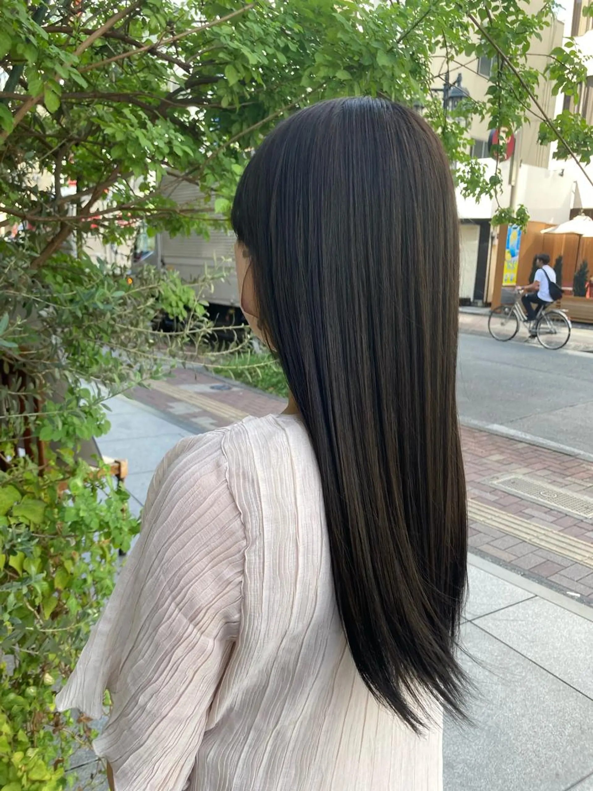 ロング カラー ブラウンカラー 透明感カラー オリーブブラウン レピア　博多駅前店所属・LEPIA 博多駅前店のマツエク・マツパデザイン