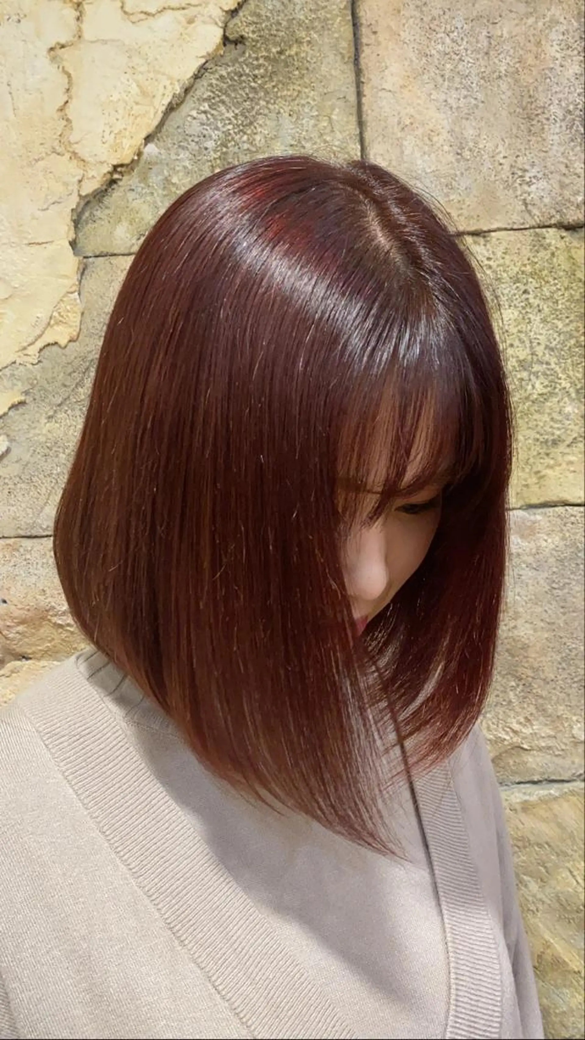 ミディアム 水島 悠香子のヘアスタイル