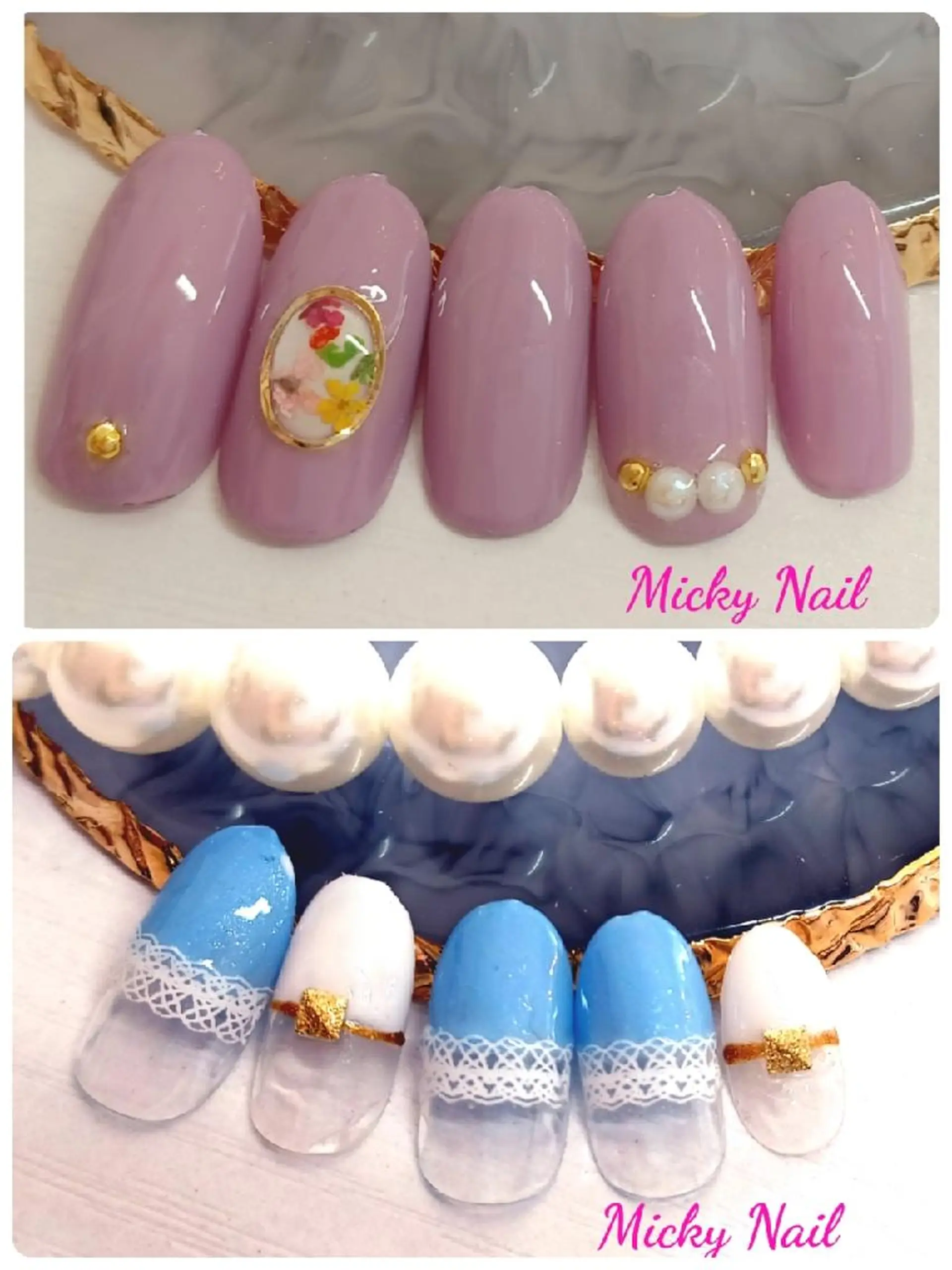 ネイル 春ネイル ハンドネイル Micky nail chikushinoのネイルデザイン