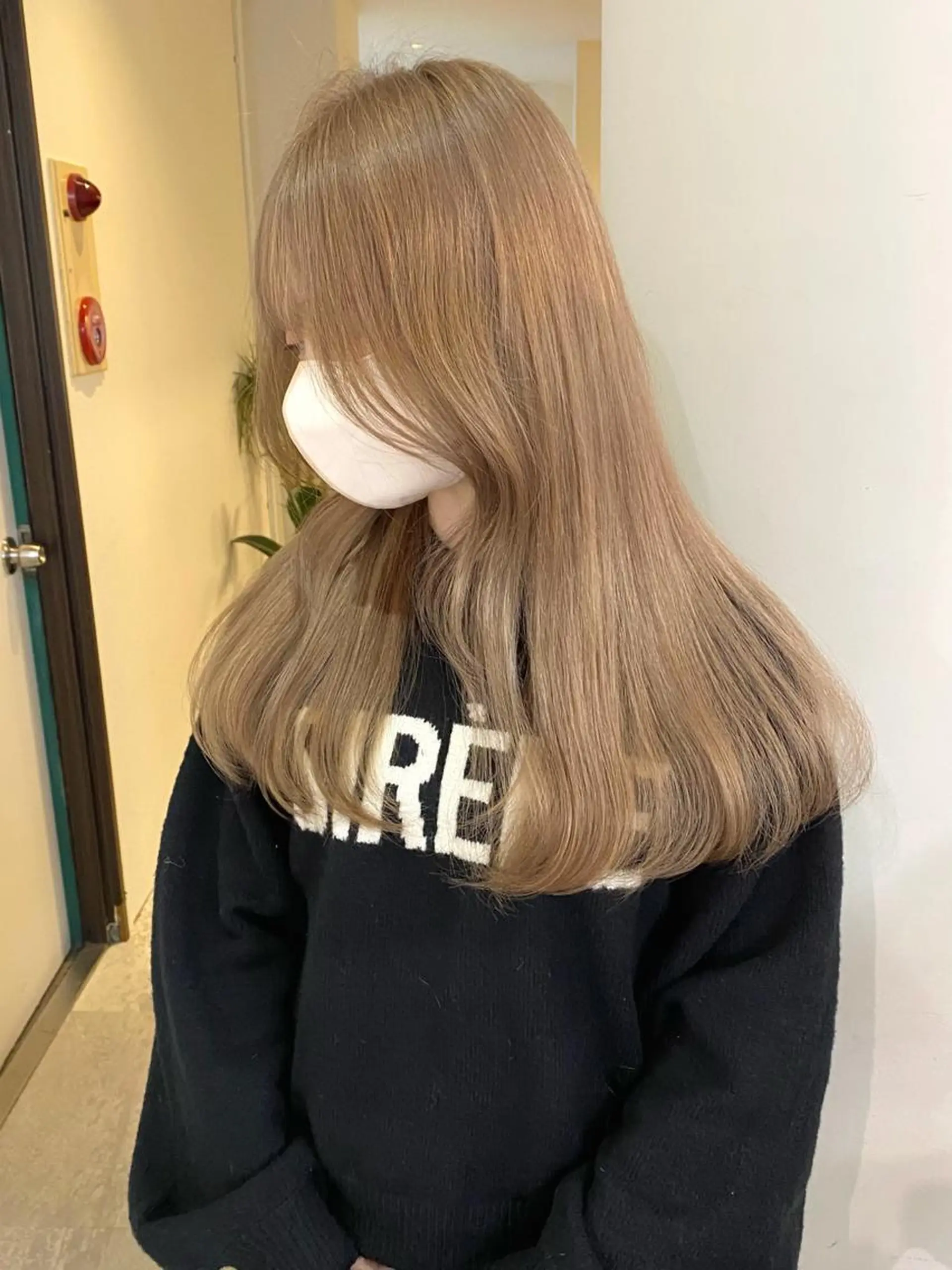 カラー ベージュカラー ブリーチ mizuki/ピンク ベージュ.レイヤーのヘアスタイル