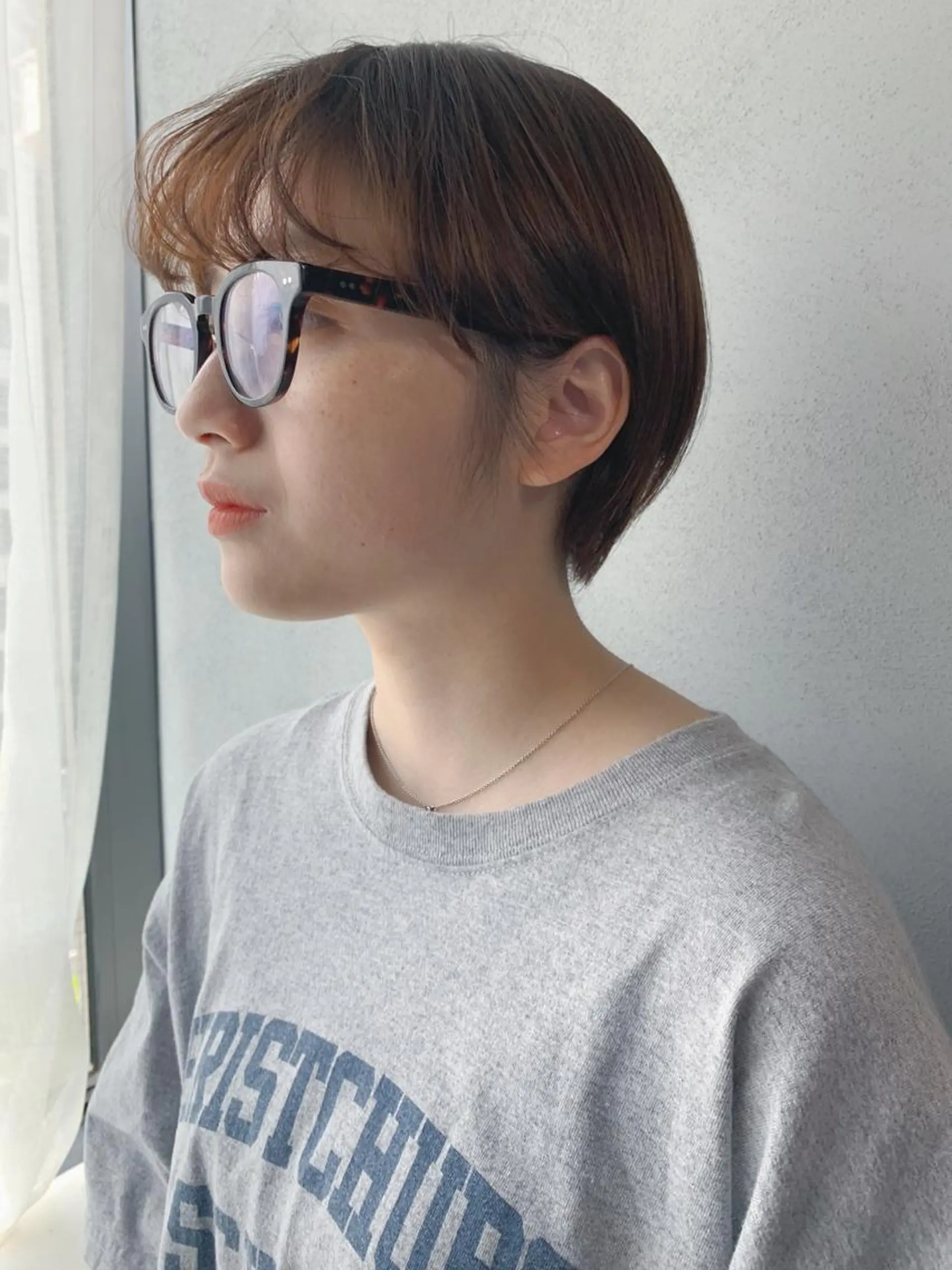 ショート カラー ボブパーマコテ巻き風 パーマNo1深江秀平のヘアスタイル