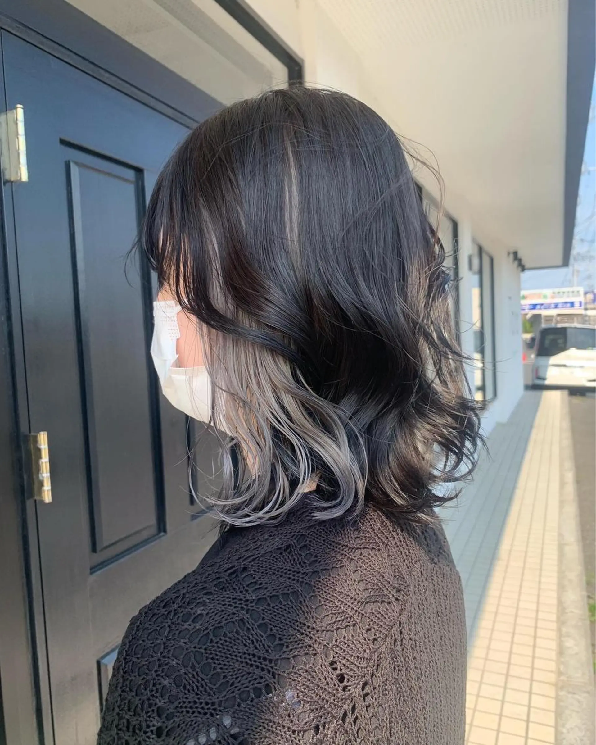 ミディアム ヘアカラー ハイトーン職人💗 松本輝美のヘアスタイル