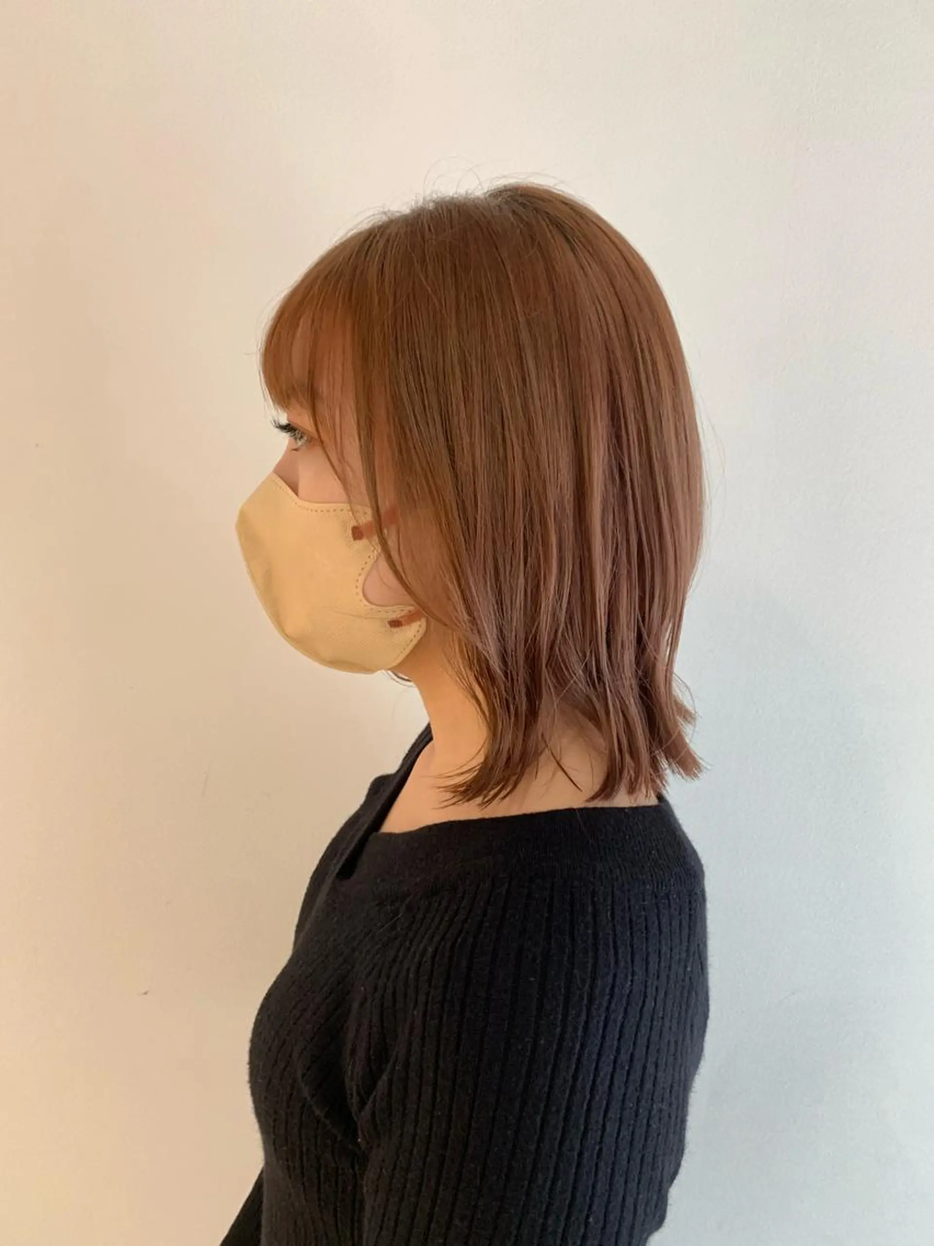 ショート カラー ベージュカラー 透明感カラー ミルクティーベージュ ボブ くびれヘア えんどう みほのヘアスタイル