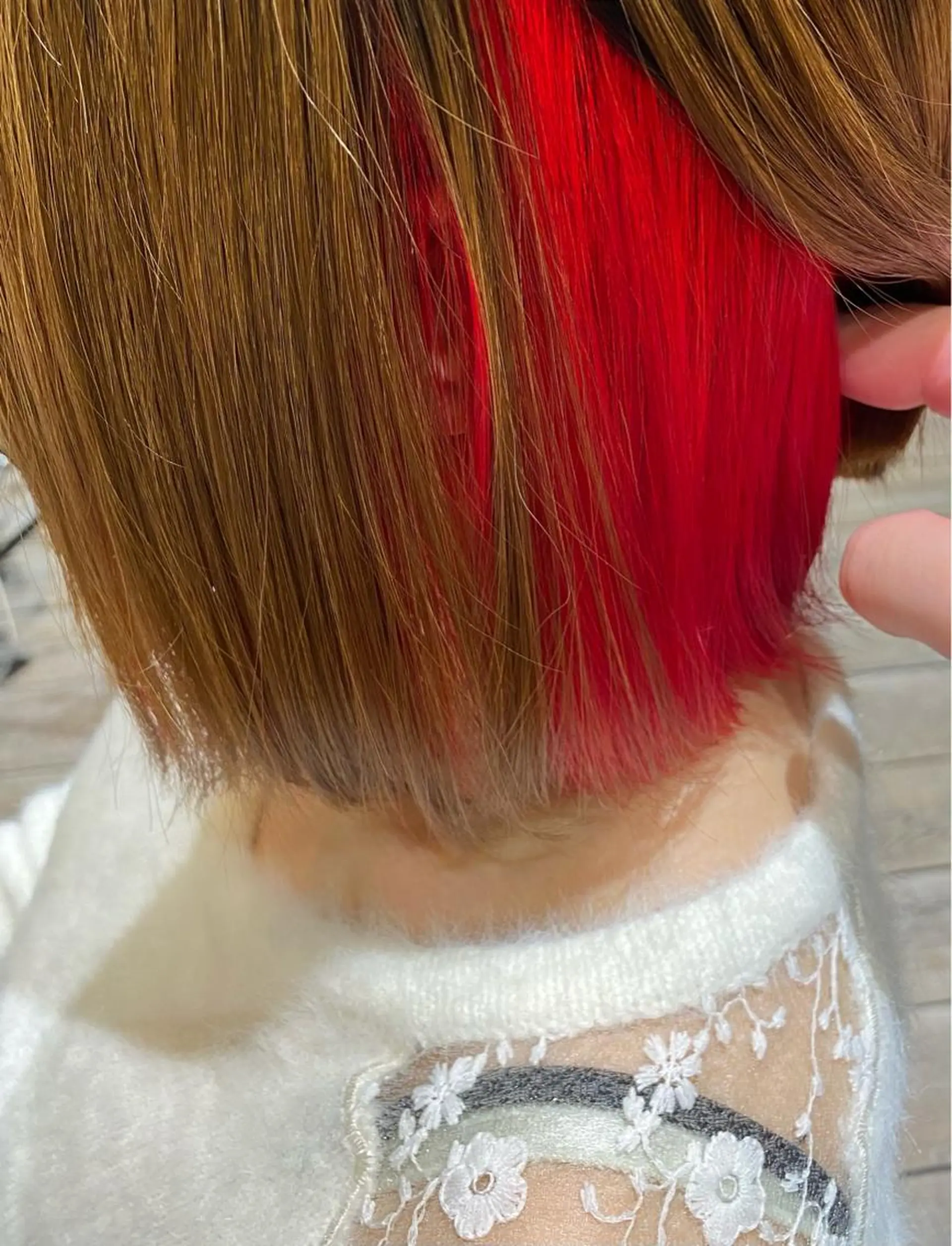 ショート カラー レッドカラー HAIR MAKE Y-21 久地店所属・船田 雅也のヘアスタイル