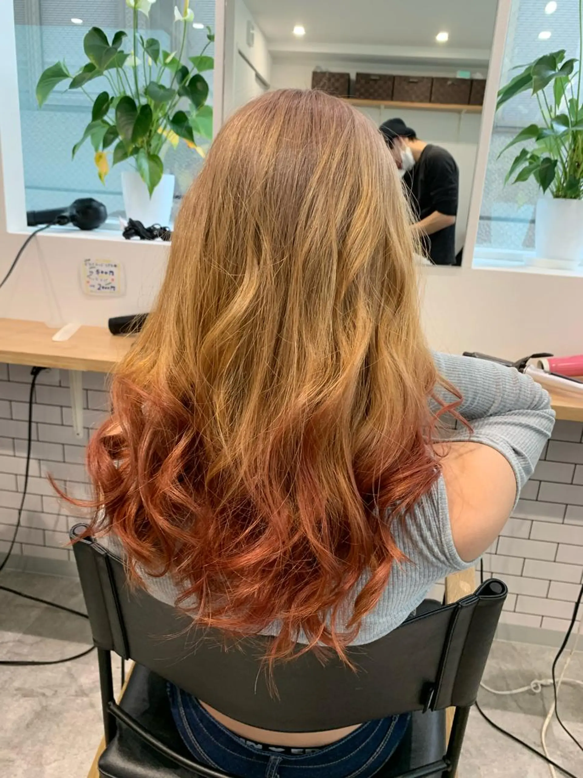 ロング ヘアカラー トリートメント Selene hair OSAKAのヘアスタイル