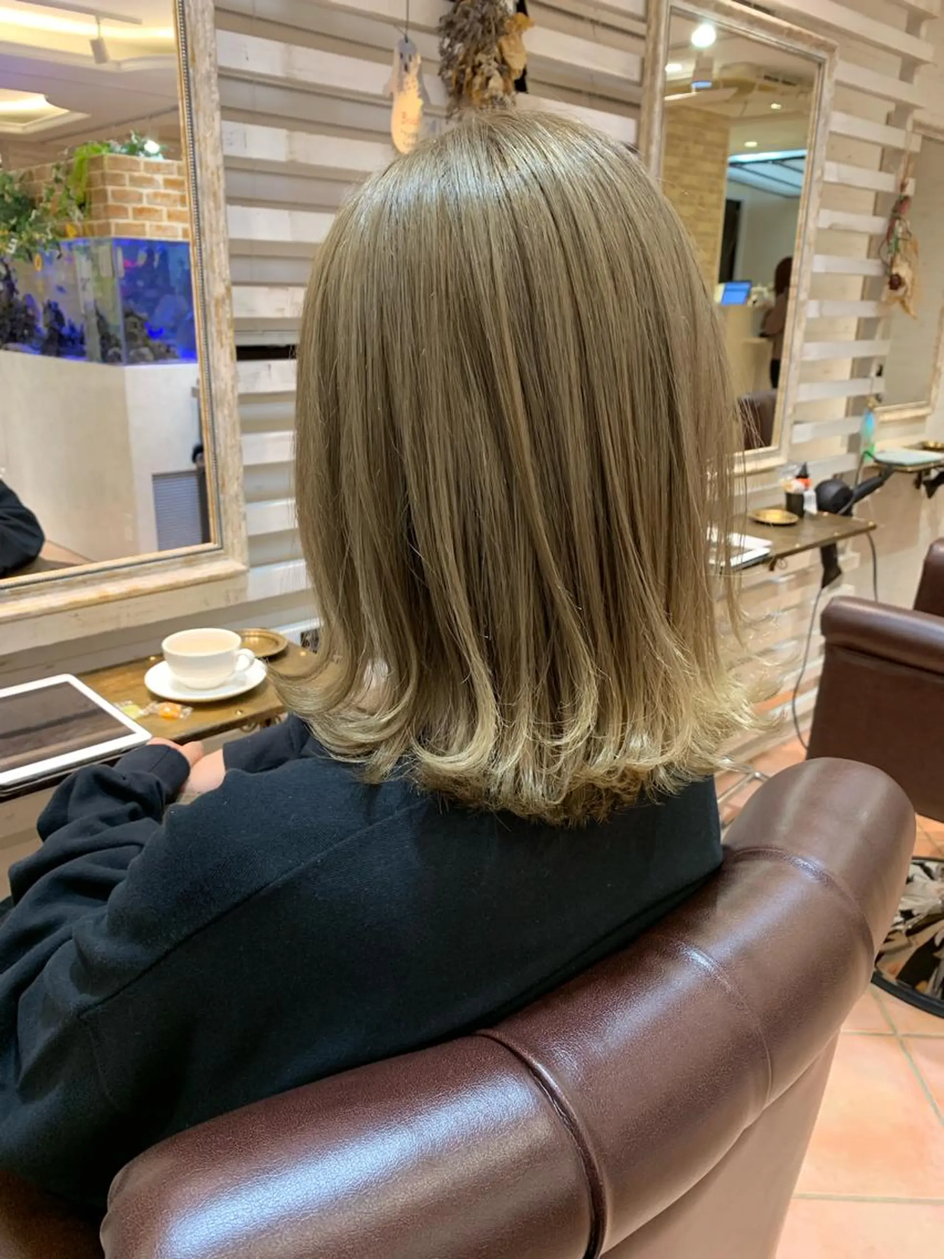 ミディアム ヘアカラー トリートメント 高橋 一矢のヘアスタイル