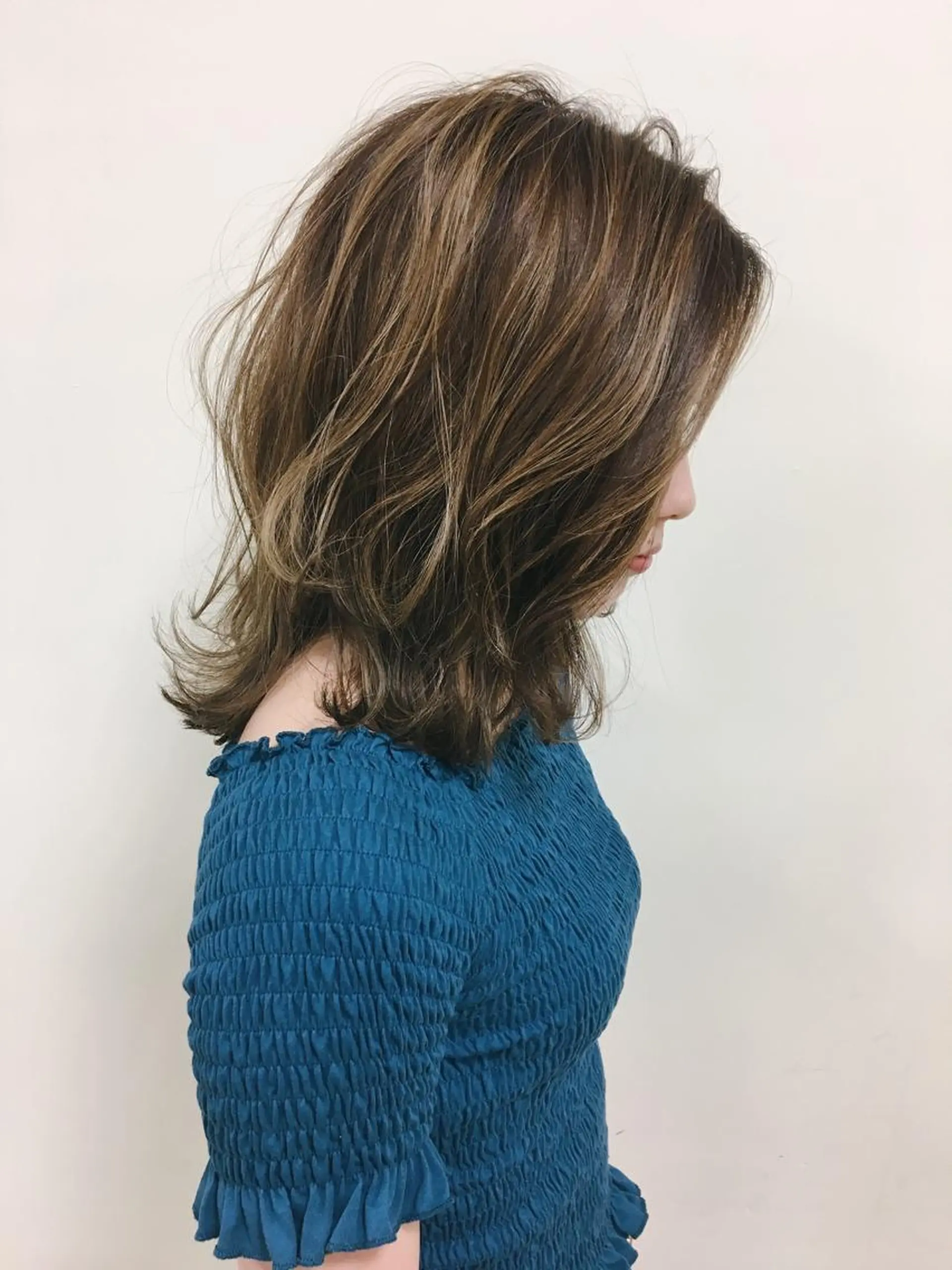 ミディアム カラー 外ハネヘア Beach private salon所属・Beach 代表 KENTAのヘアスタイル